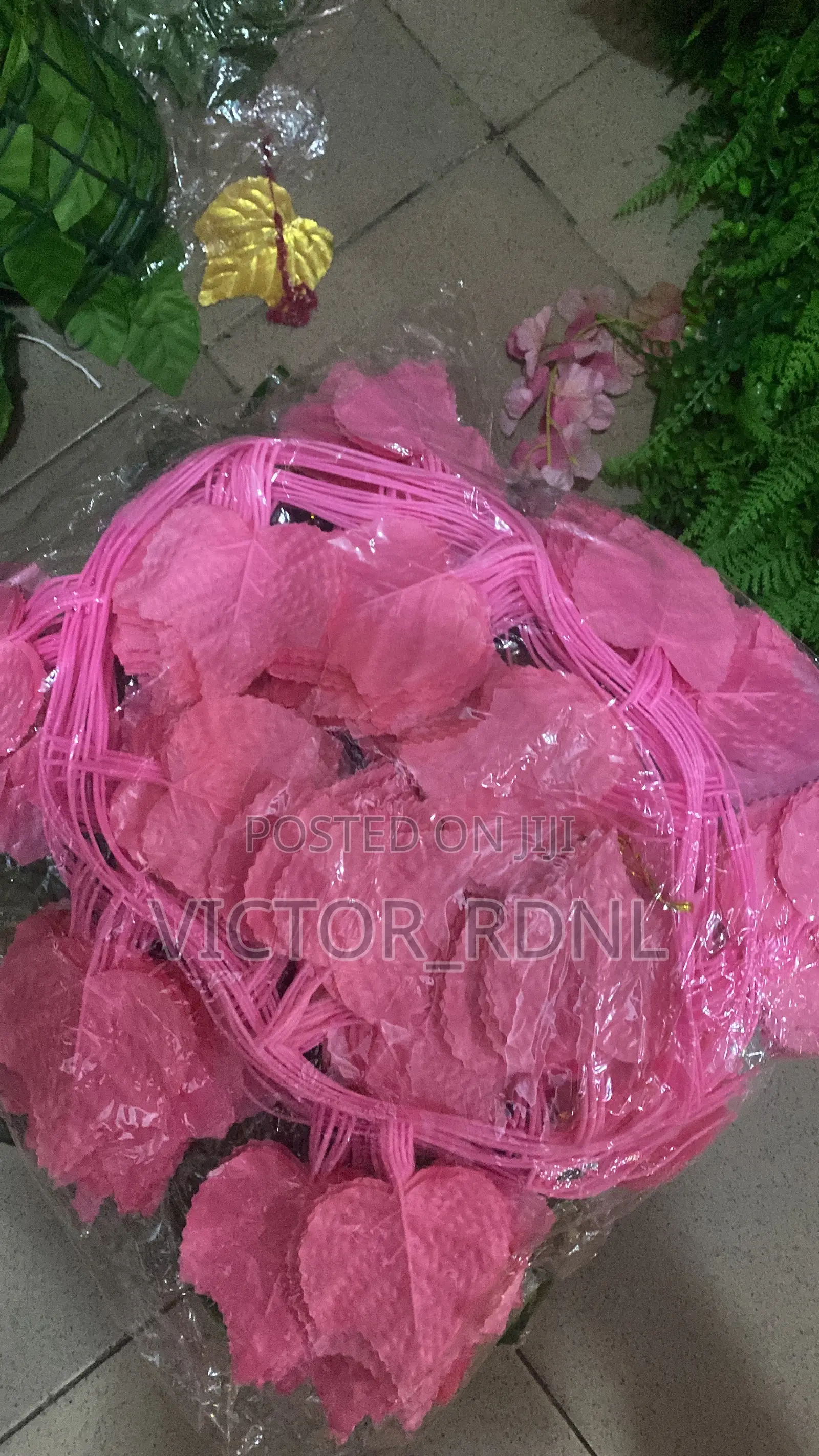 Rose Pink Flower Mat