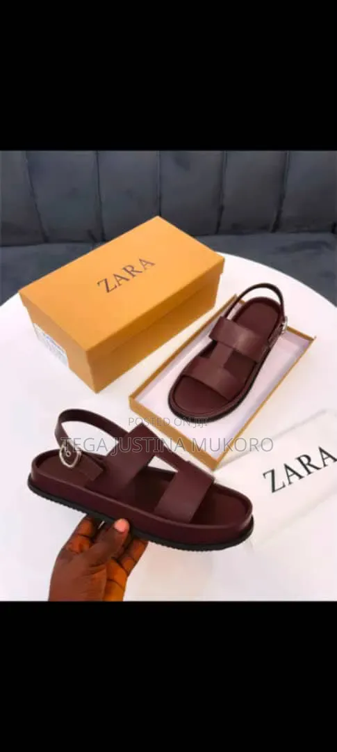 High Quality Zara Men's Buckle Closure Sandals