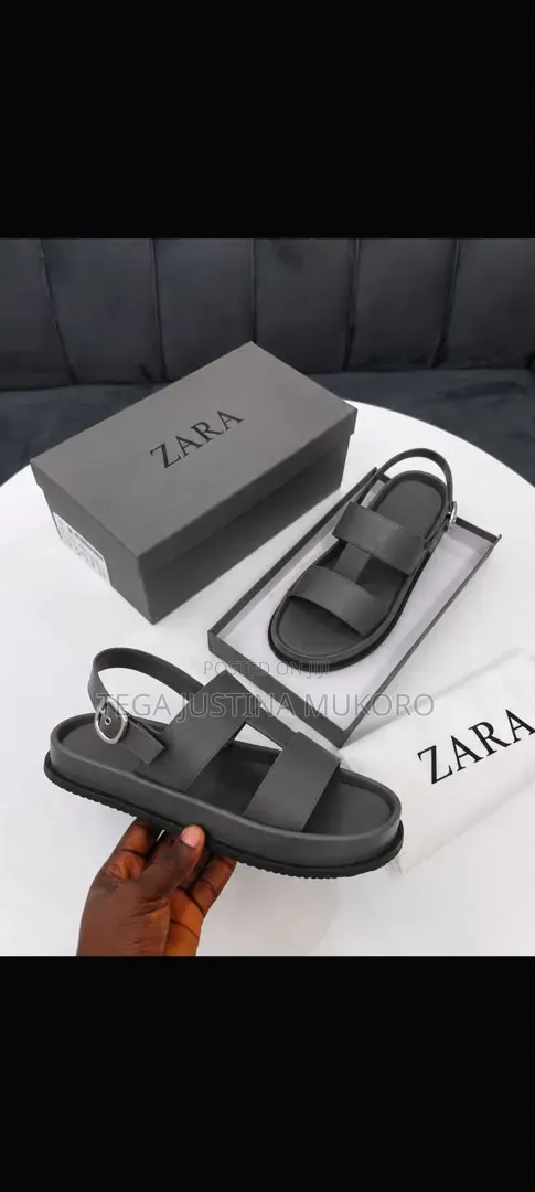 High Quality Zara Men's Buckle Closure Sandals