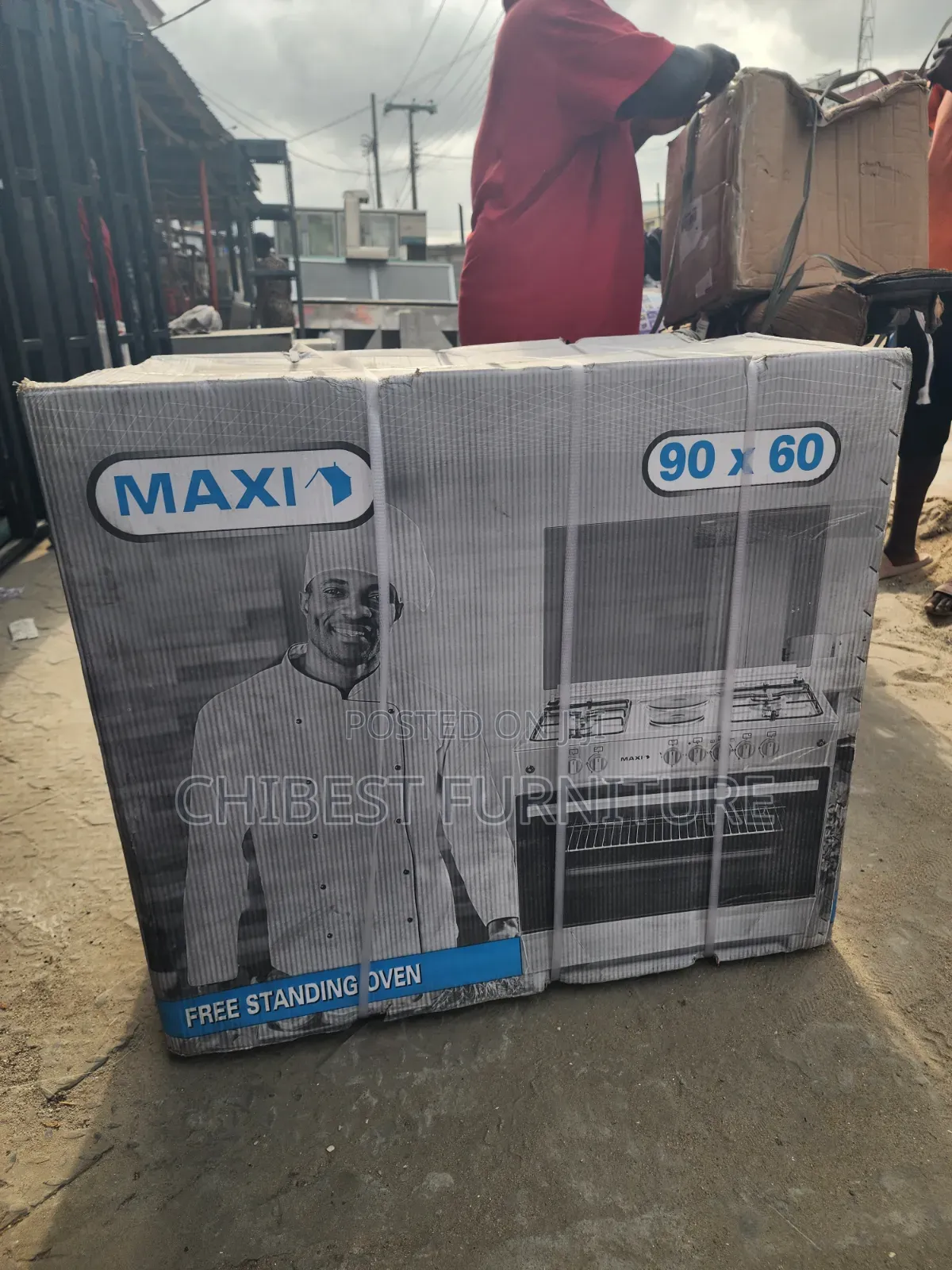 Maxi 90by60 Gas Cooker With 4 Burners.
