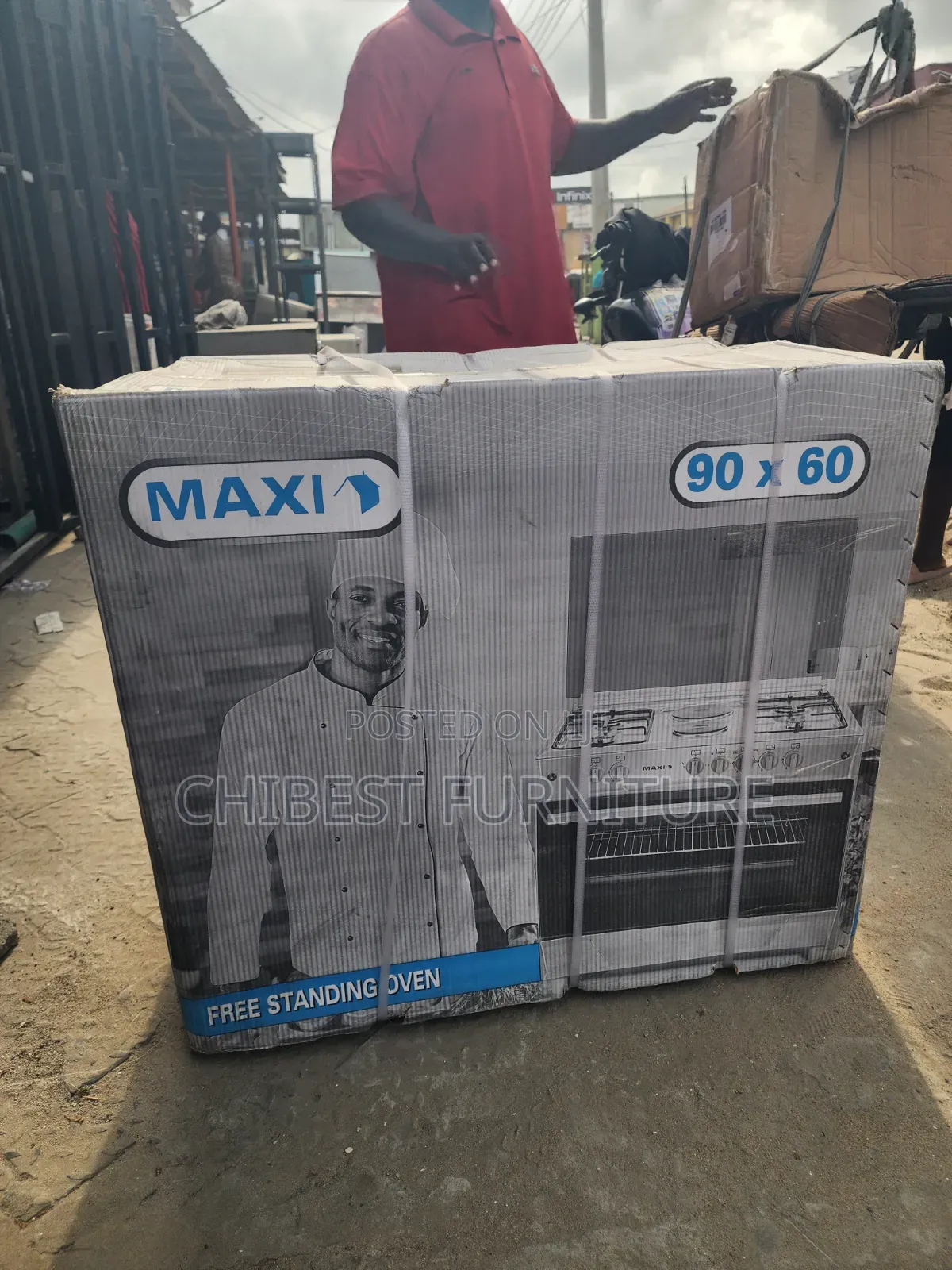 Maxi 90by60 Gas Cooker With 4 Burners.