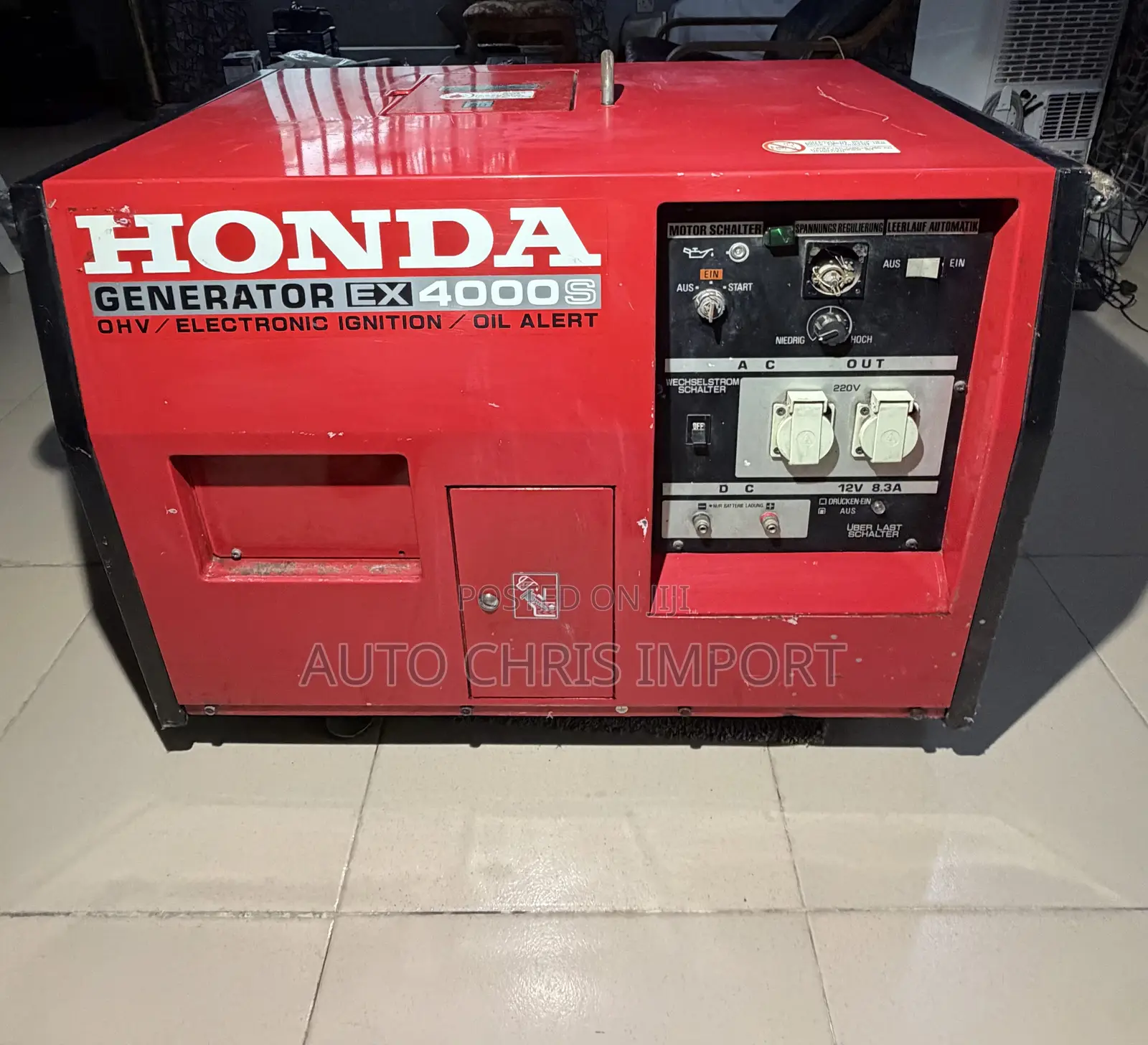 Honda Ex4000s Generator