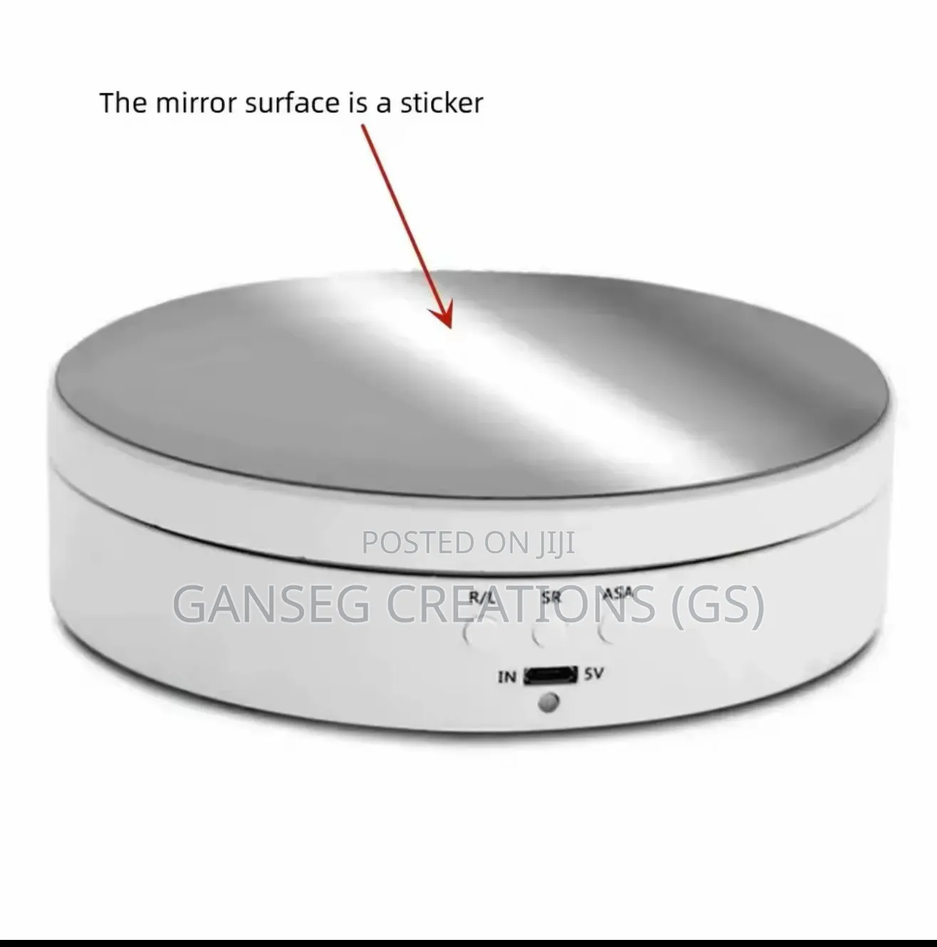 3 Speeds Rotating Turntable 360° Electric Base Jewelry Display