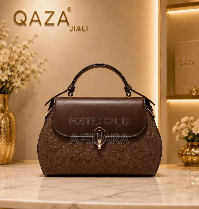 Qaza Elegant Two-Tone Handbag Perfect for Work Office Use