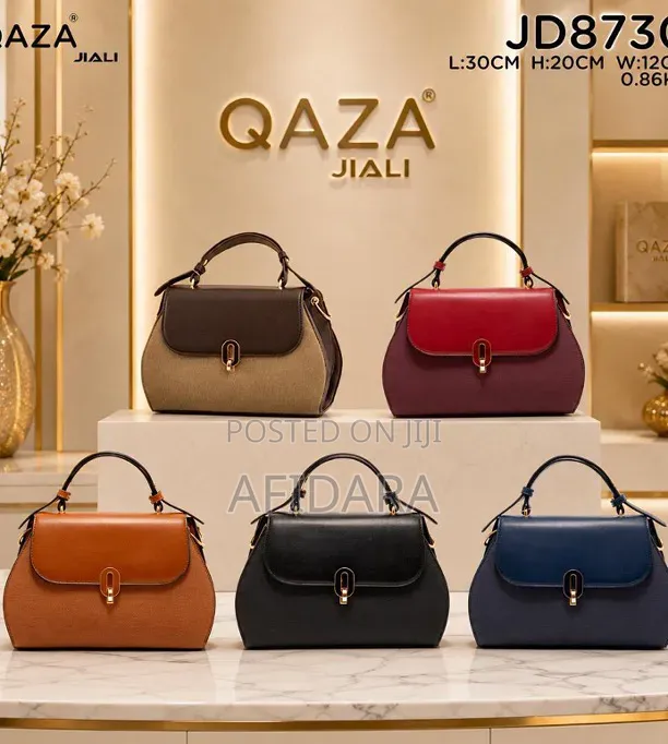 Qaza Elegant Two-Tone Handbag Perfect for Work Office Use