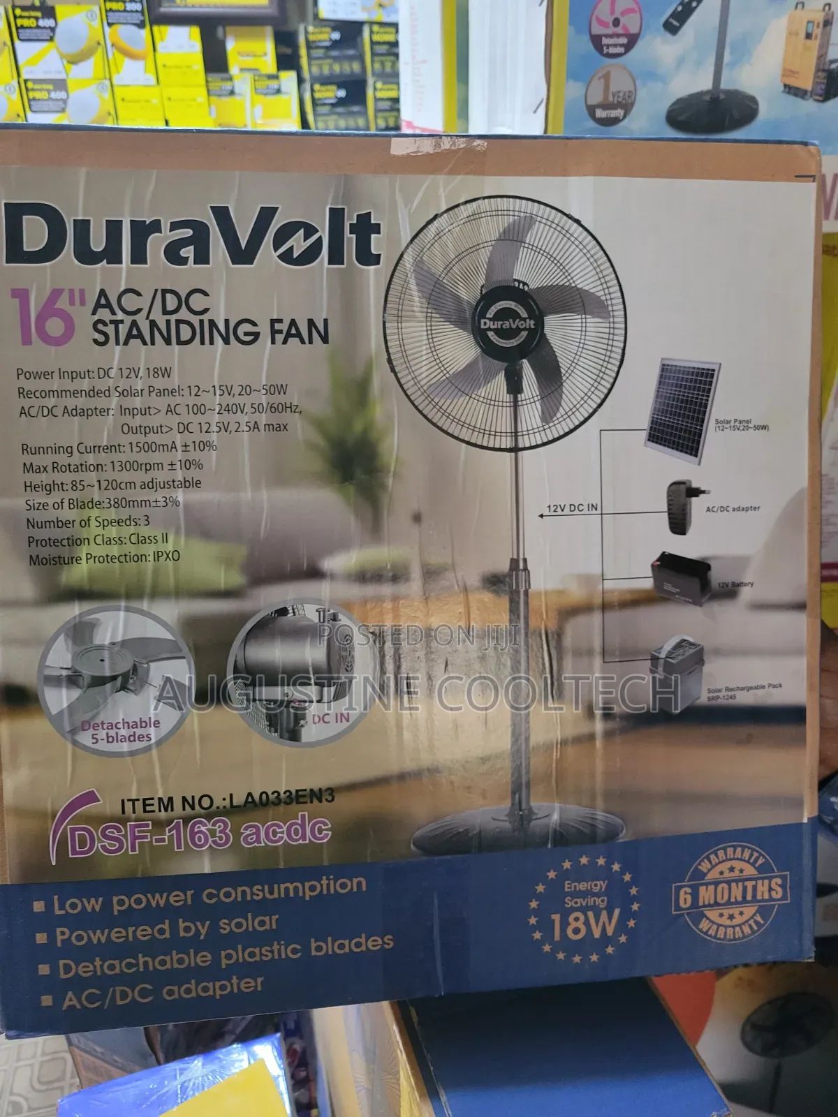 Brand New Duravolts 16solar Fan