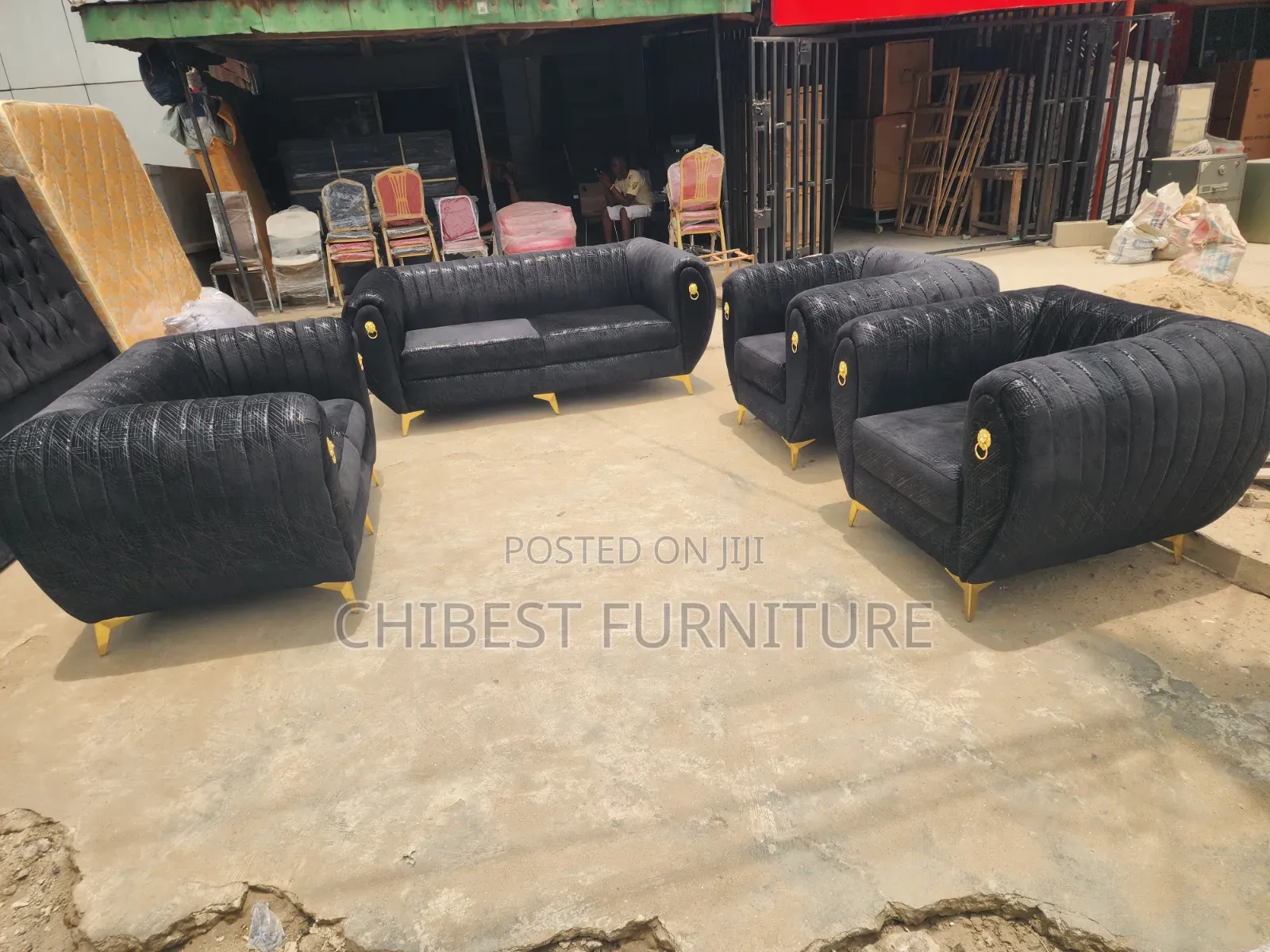 Padded Sofa Fabric Sofa Chairs by 7 Seaters