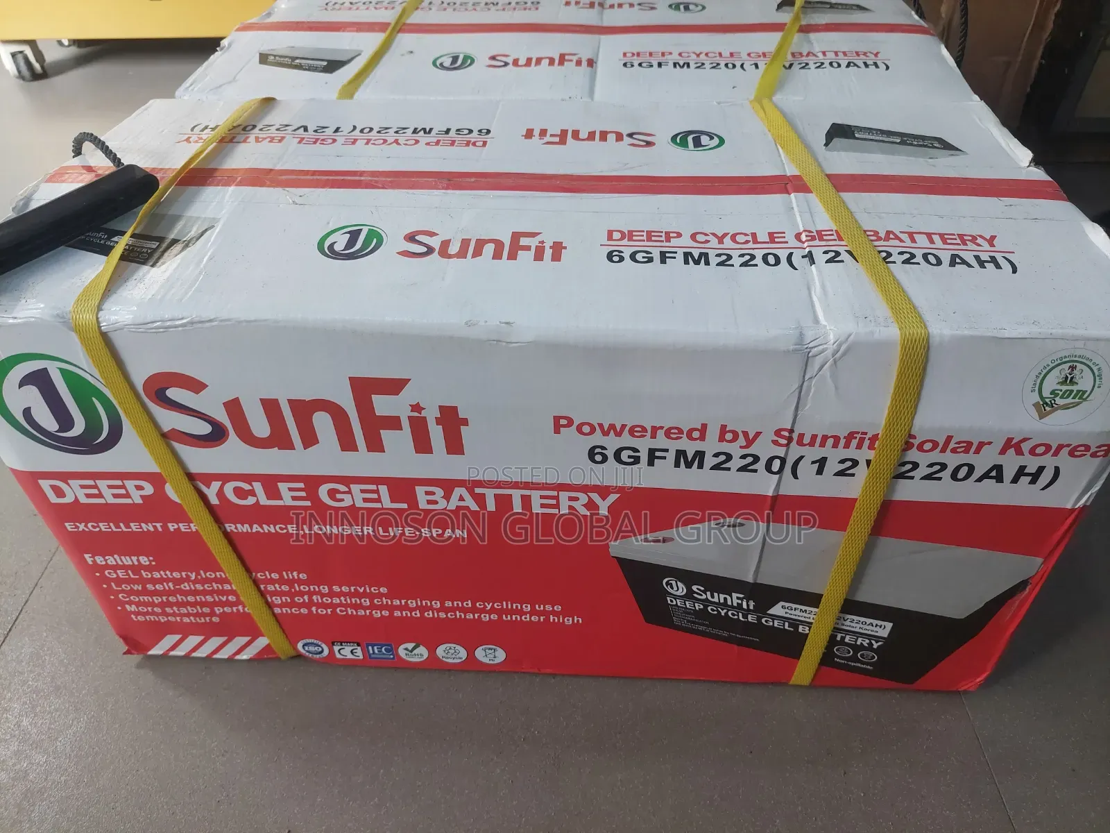 220Ah 12v Sunfit Dry Cell Battery