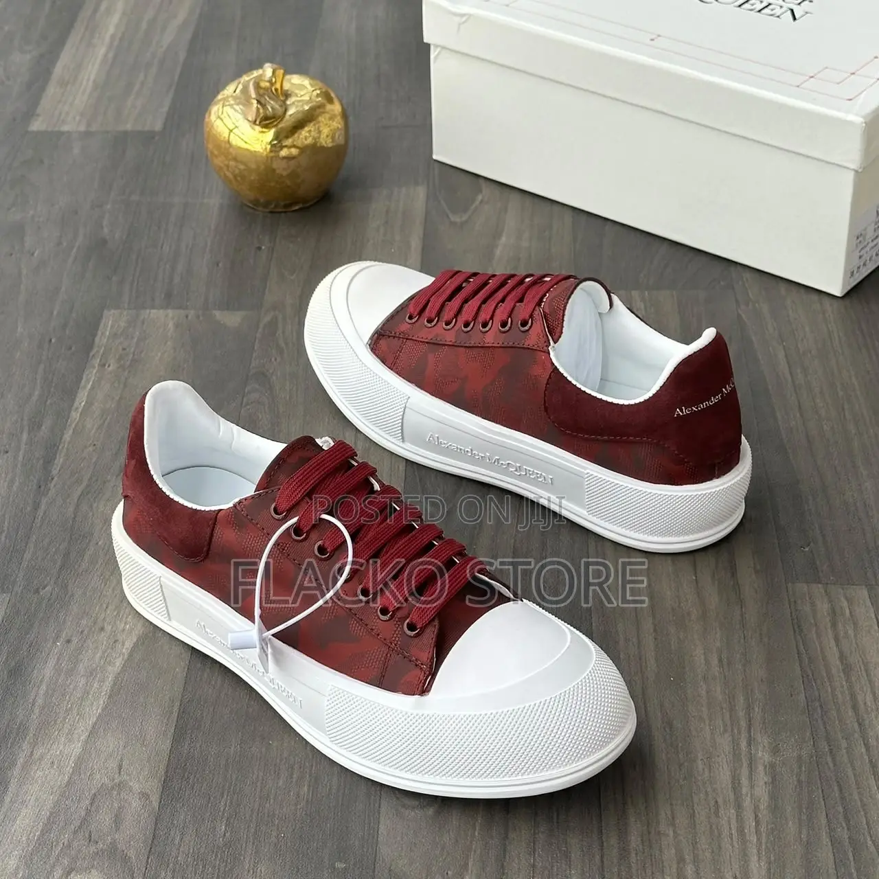 High Quality Alexander McQueen Plimsoll Camouflage Print Sneakers