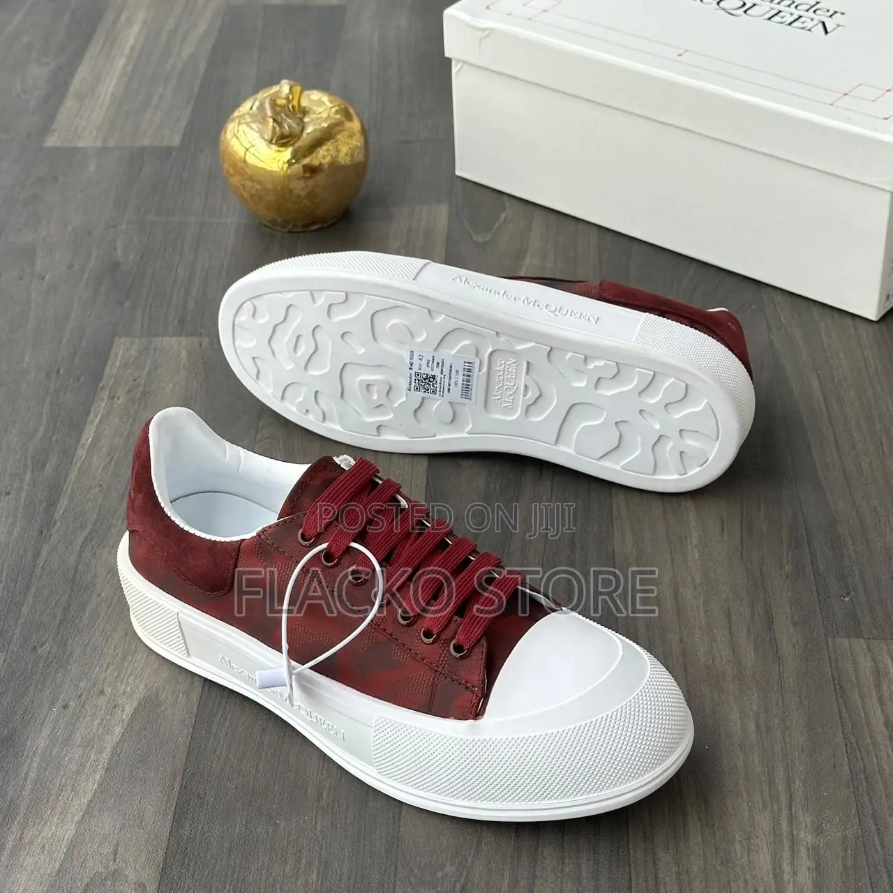 High Quality Alexander McQueen Plimsoll Camouflage Print Sneakers