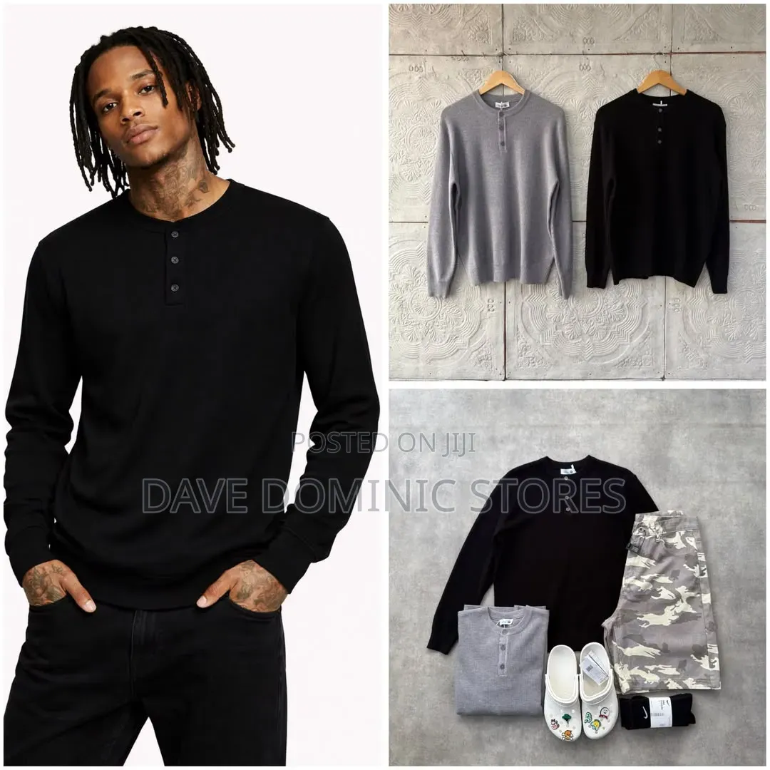 Original Quality Henley Shirts Available Now
