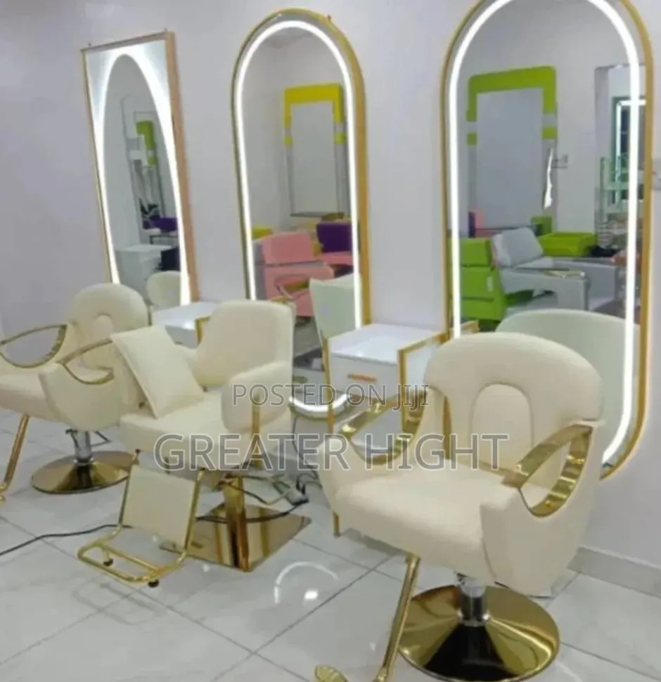 Saloon Chair/Mirror and Trolley