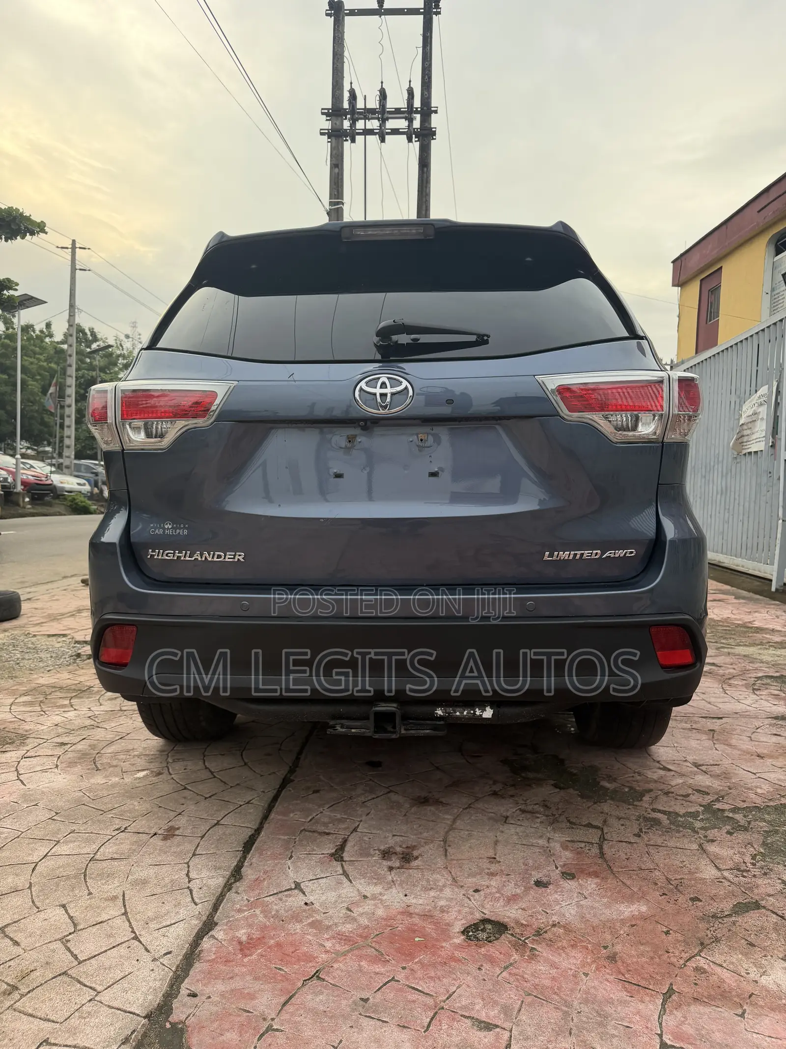 Toyota Highlander Limited V6 4x4 (3.5L 6cyl 6A) 2016 Blue