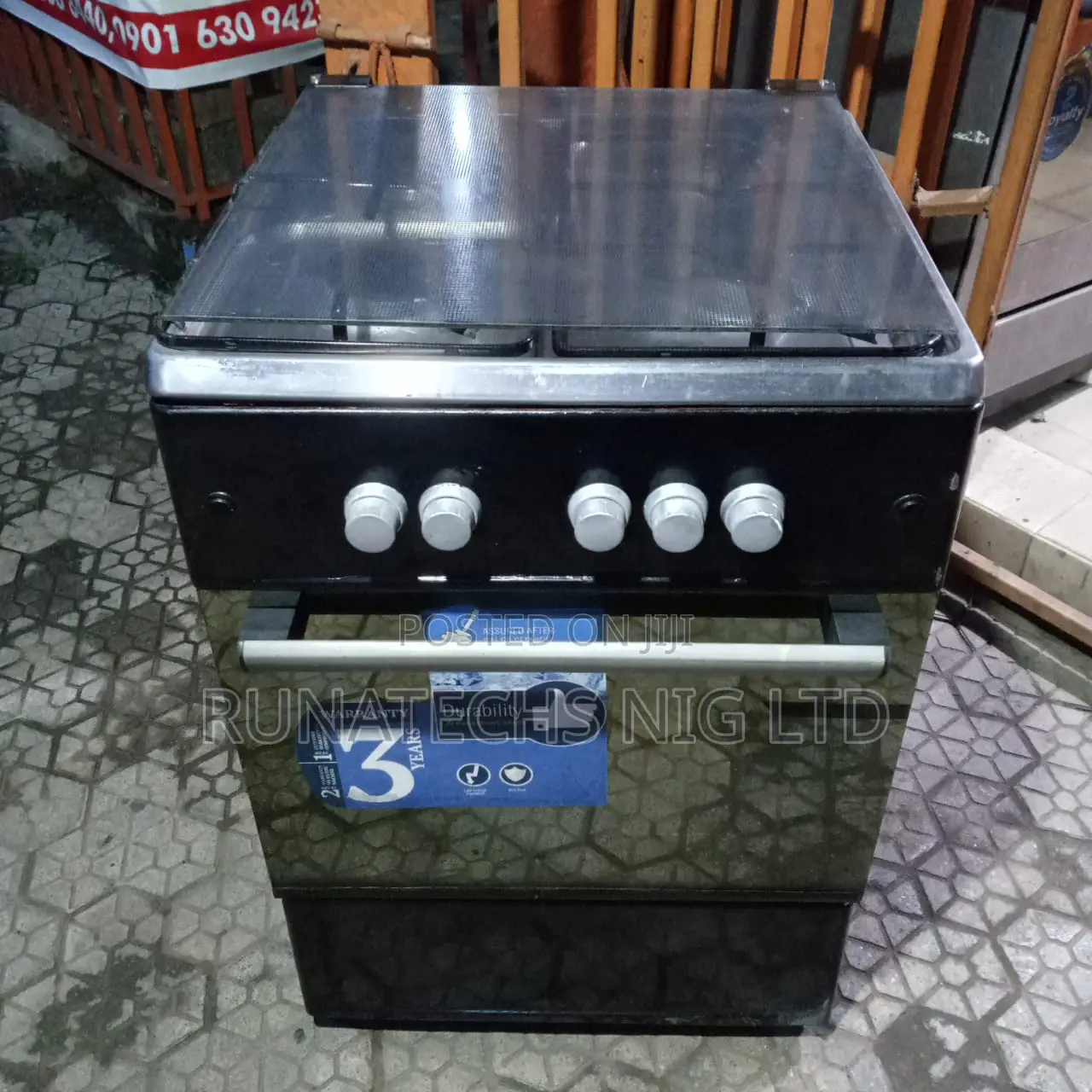 Thermocool 3 Gas Cooker 1 Electric Burner With Oven Grill UK Used