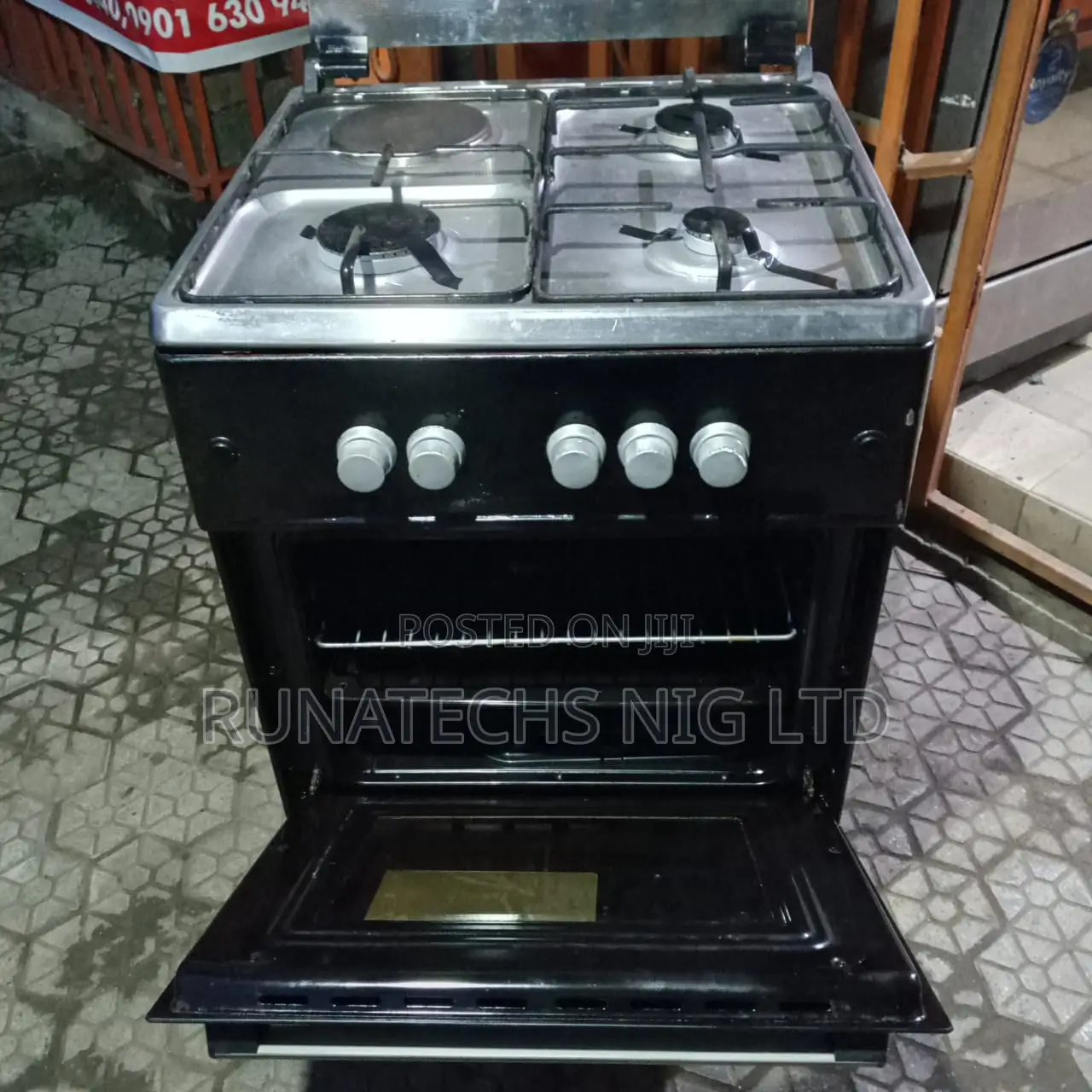 Thermocool 3 Gas Cooker 1 Electric Burner With Oven Grill UK Used