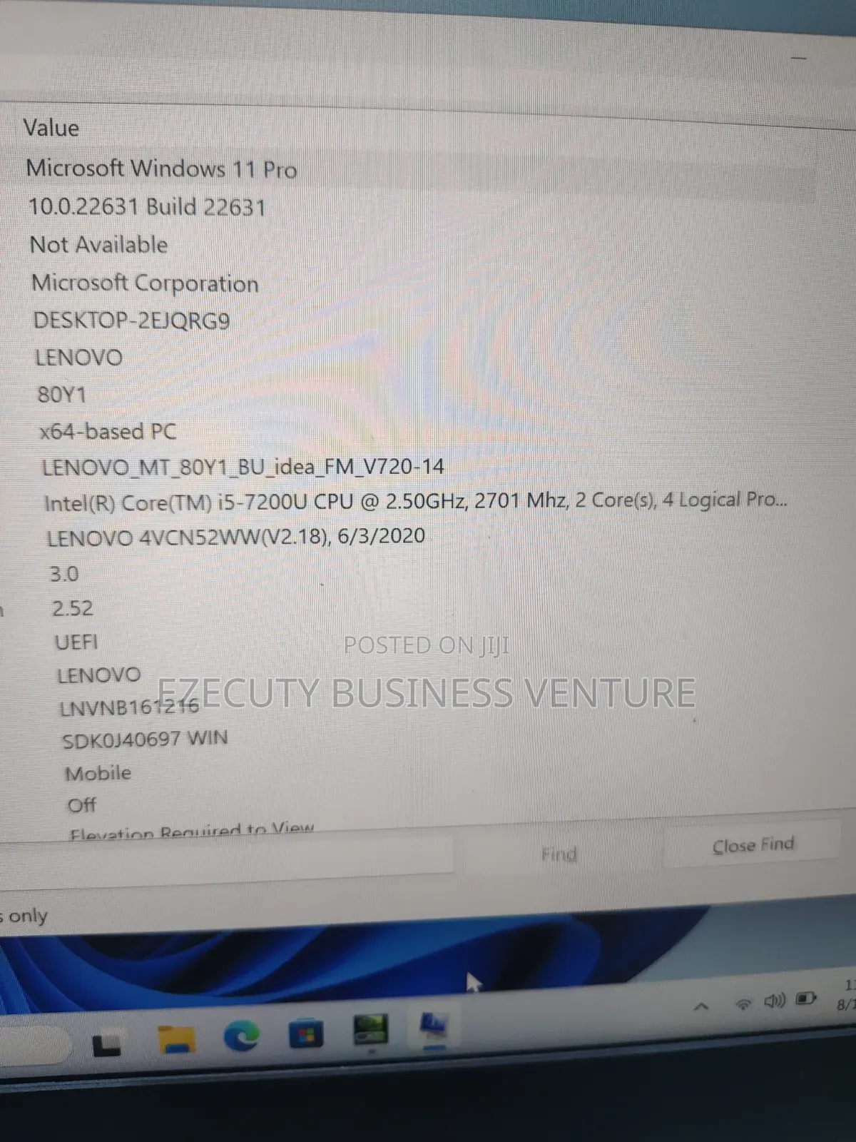 Laptop Lenovo V720 8GB Intel Core i5 SSD 256GB
