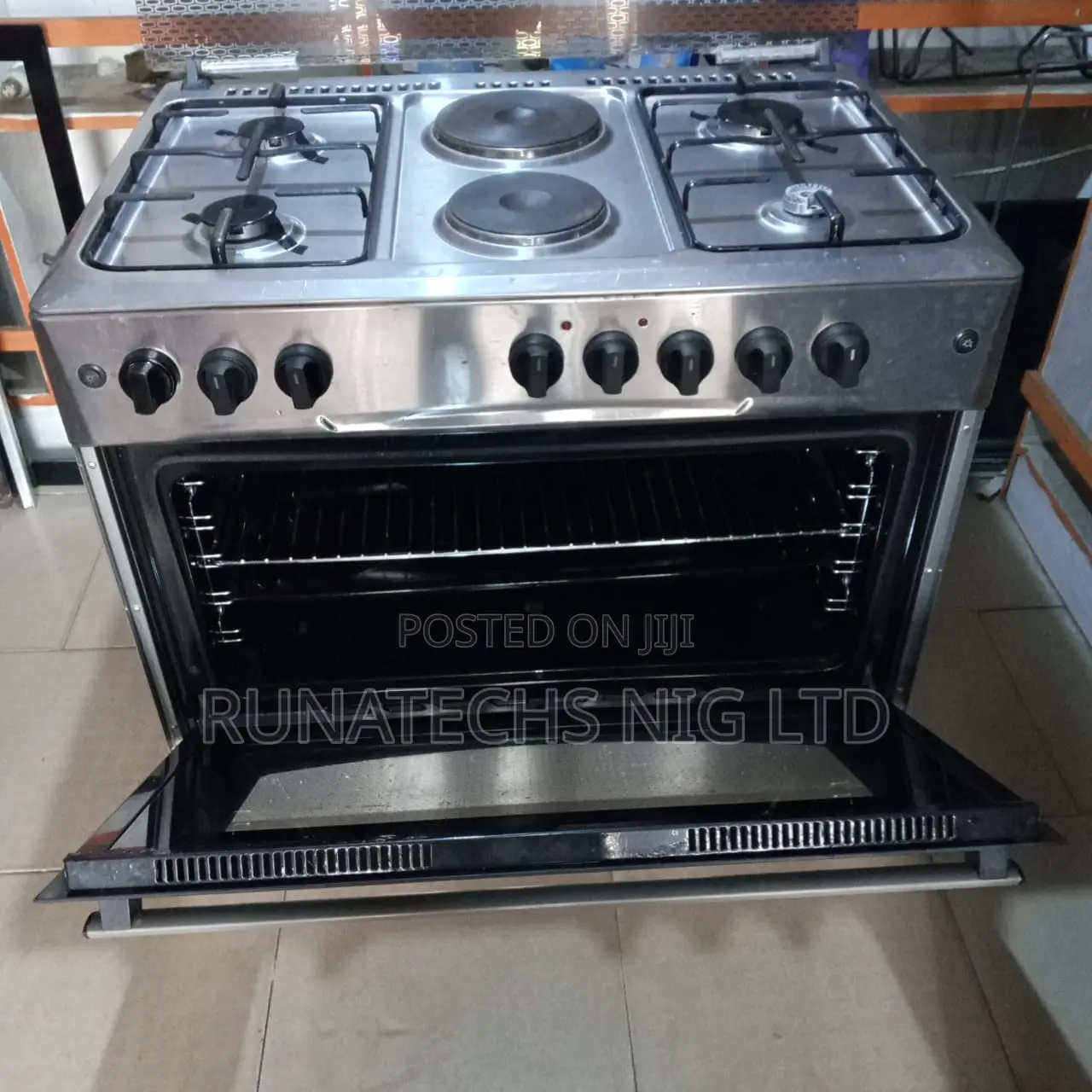 Maxi 60x90 Gas Cooker 4 Gas 2 Electric Large Oven Grill UK Used
