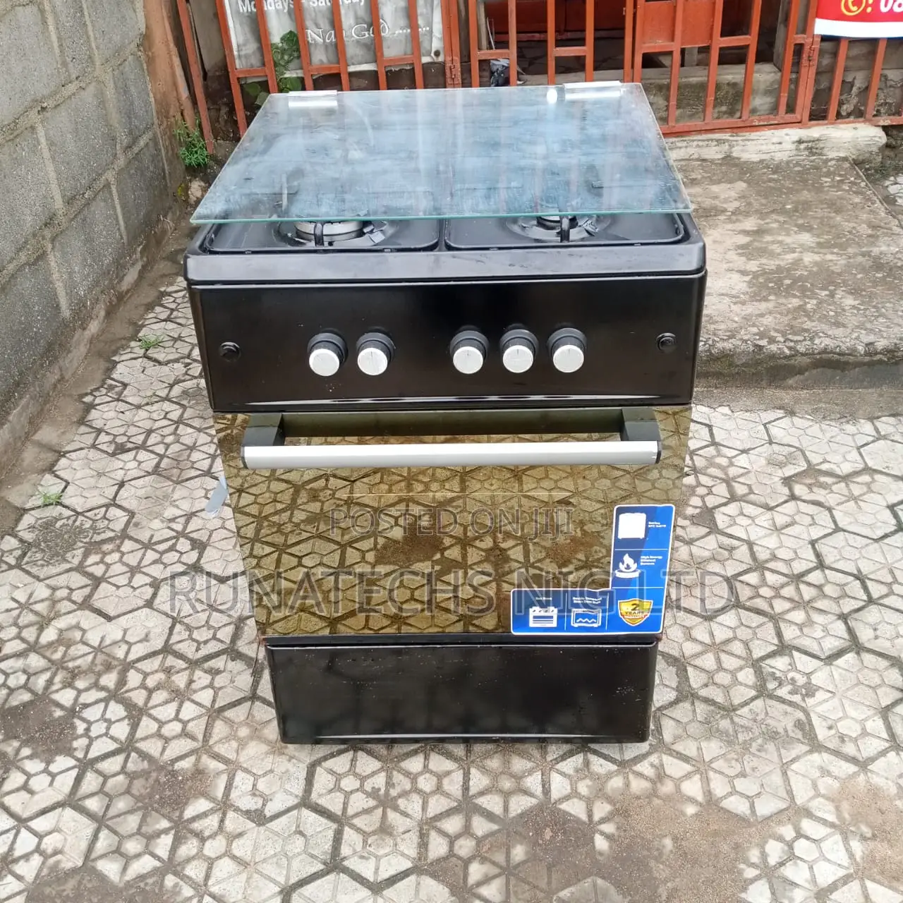 Maxi 60x60 Black Gas Cooker With Oven Grill Perfect Uk Used