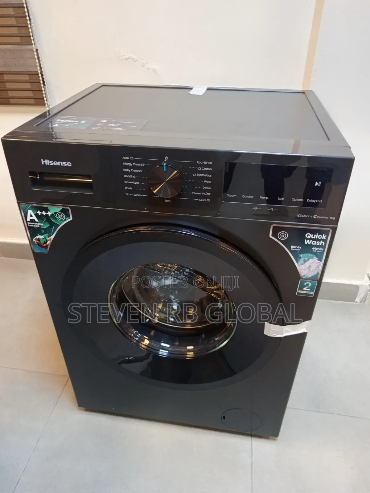 Hisense 8kg Front Load Inverter Washing Machine | Wm1i8042bkwf