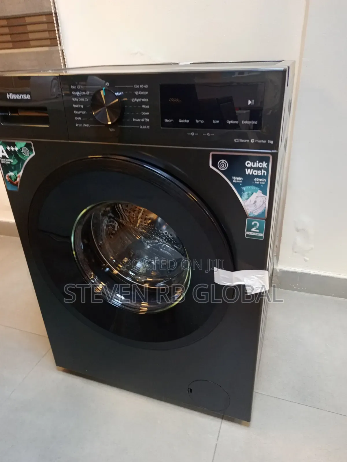 Hisense 8kg Front Load Inverter Washing Machine | Wm1i8042bkwf