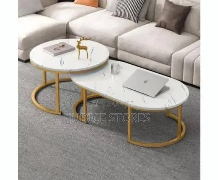 Real Marble a and B Center Table 100CM