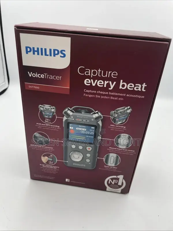 Philips VoiceTracer DVT7500 24 Bit Digital Audio Recorder