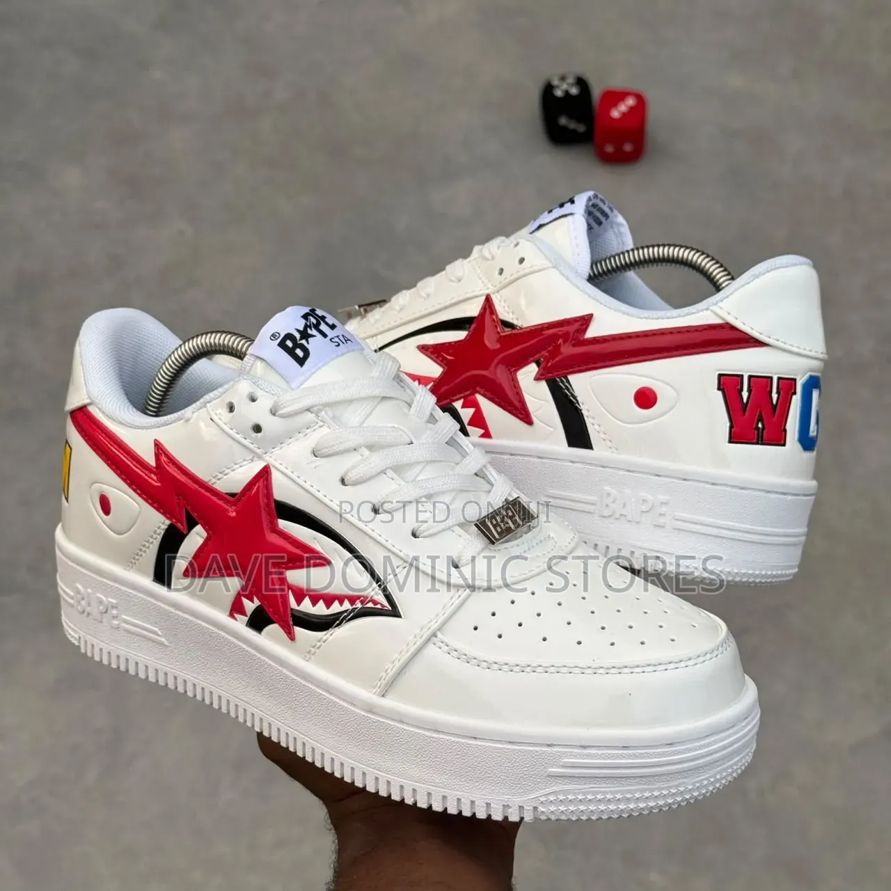 Original Bathing Ape Sta Low Shark Sneakers Available