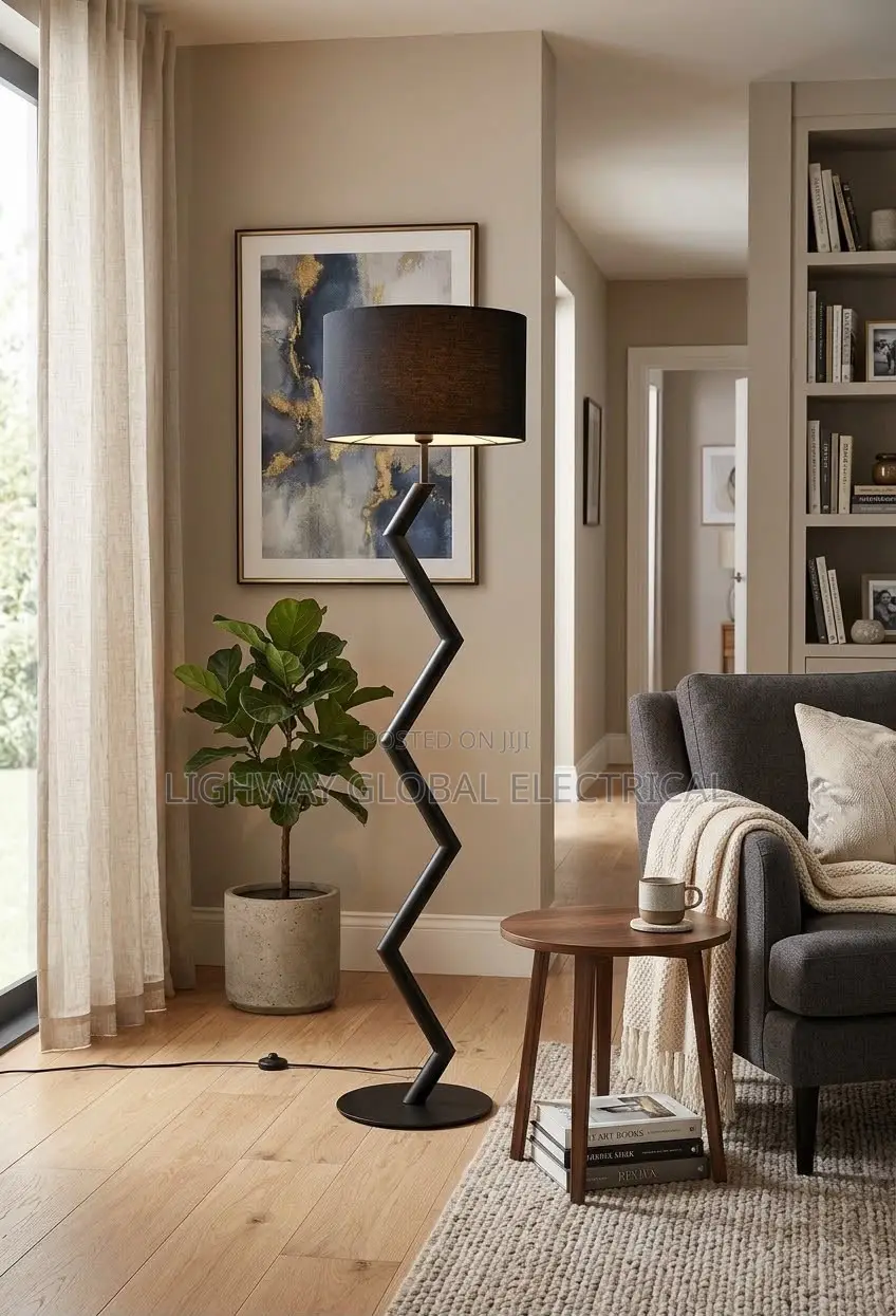 Zigzag Vintage Retro Floor Lamp