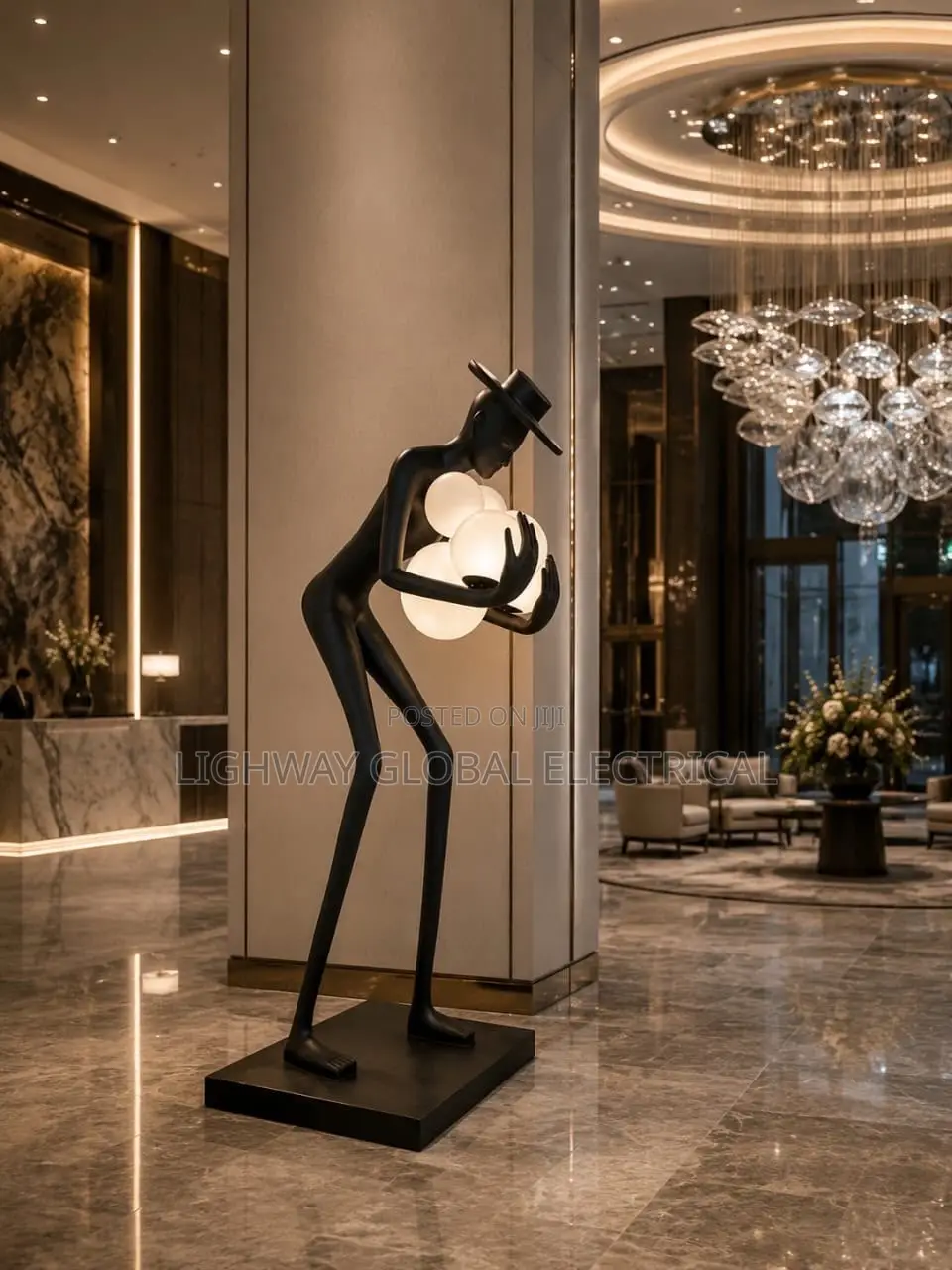 Decor Art Human Artistic Ornament for Modern Hotels and Luxury Homes