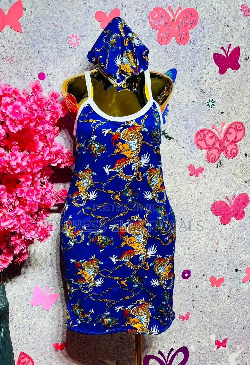 2-in-1 Women's Nightgown With Matching Bonnet - Cute Sleep Dress