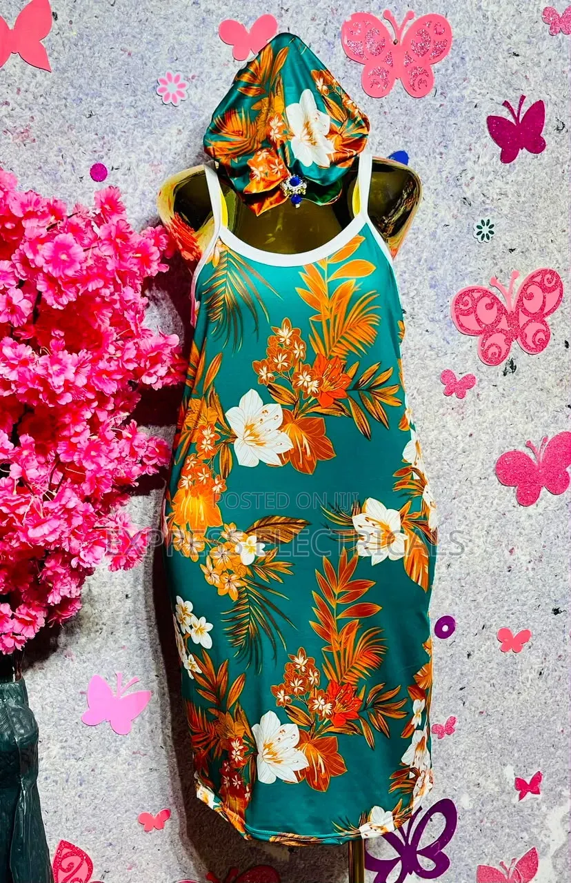 2-in-1 Women's Nightgown With Matching Bonnet - Cute Sleep Dress