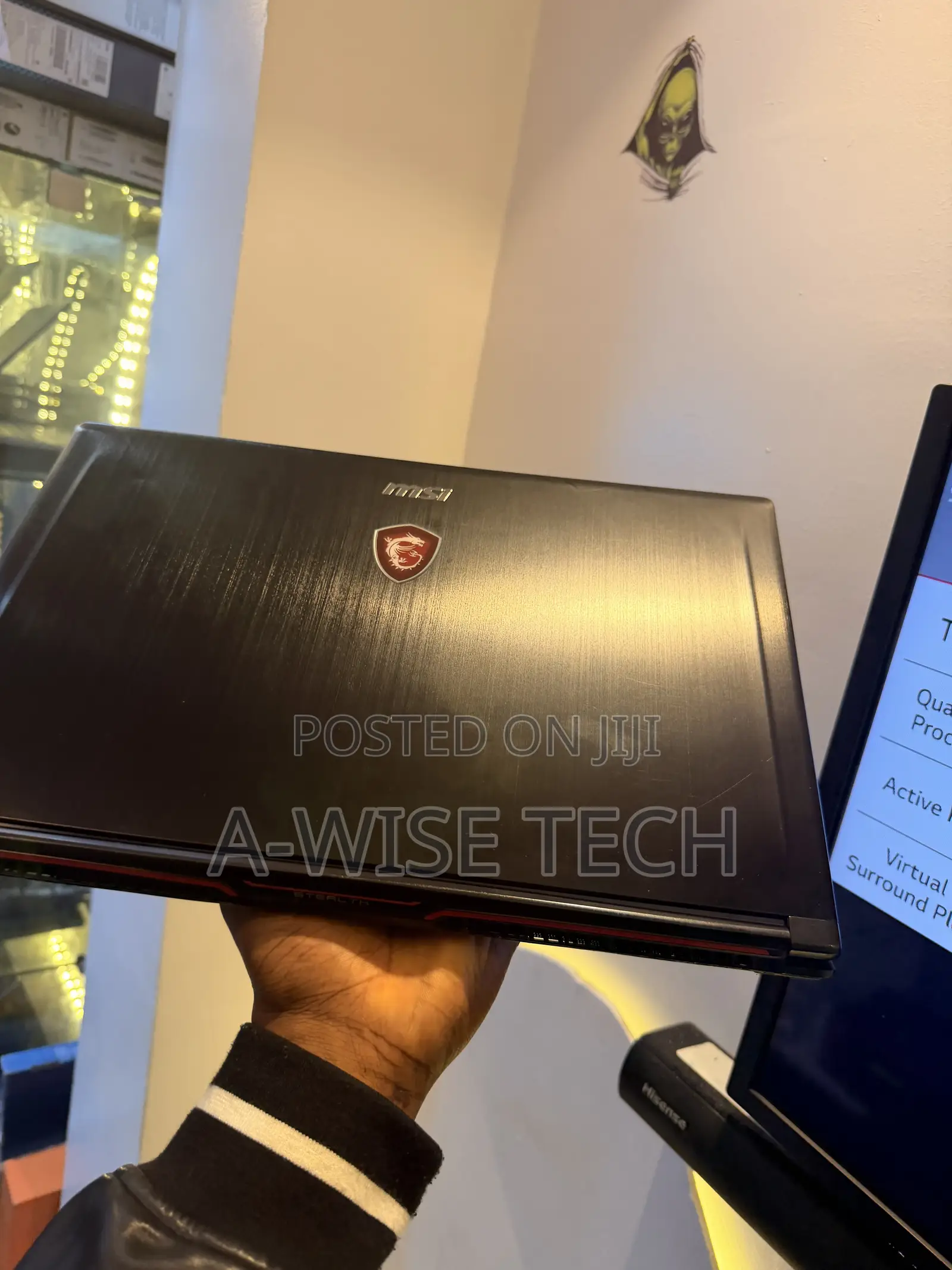 Laptop MSI GS63 Stealth 8RE 16GB Intel Core i7 SSD 256GB