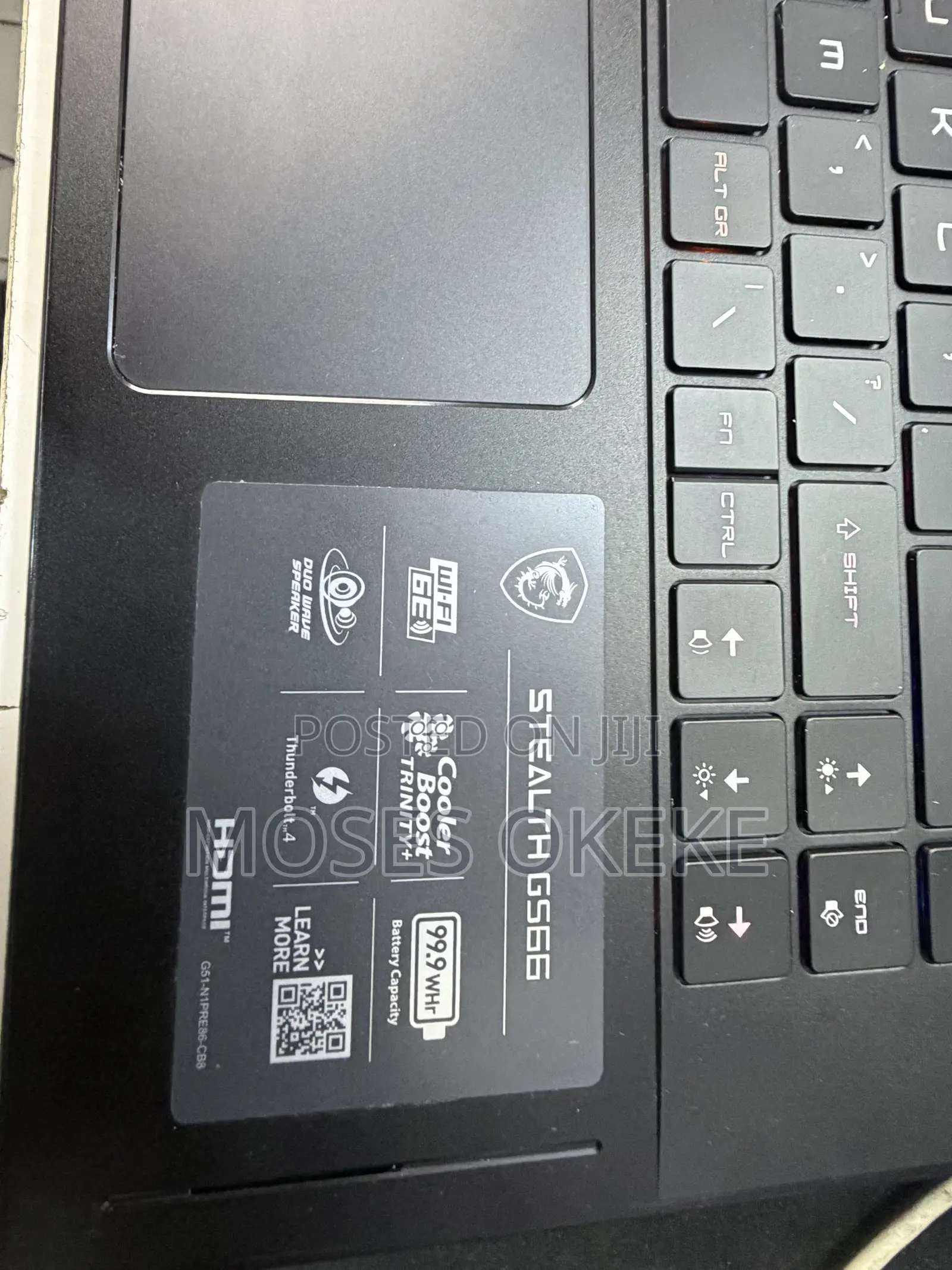 Laptop MSI GS66 Stealth 12UHS 16GB Intel Core i7 SSD 512GB