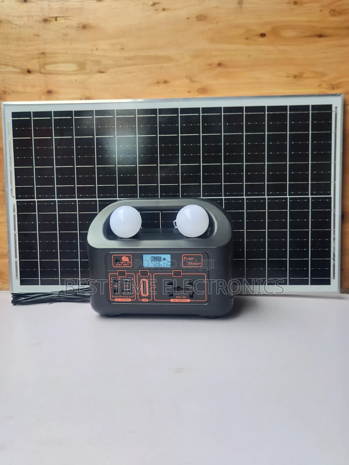 150w Portable Power Station Solar Panel Bulbs