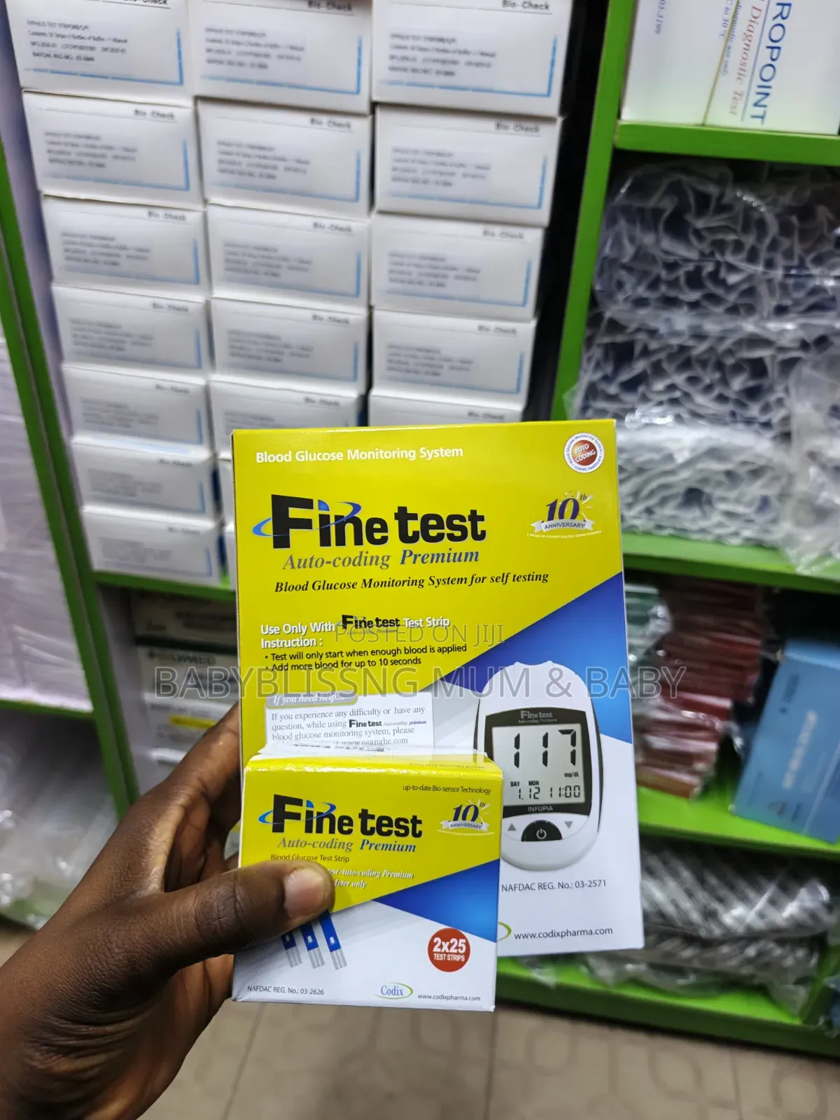 Fine Test Blood Glucose Monitoring Meter