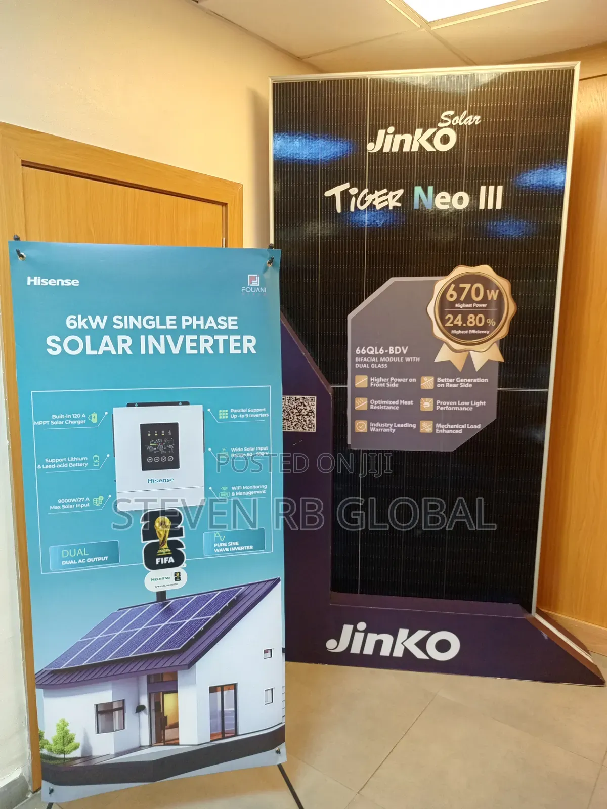 Jinko Solar N-Type Bifacial Solar Panel | 650w–670w