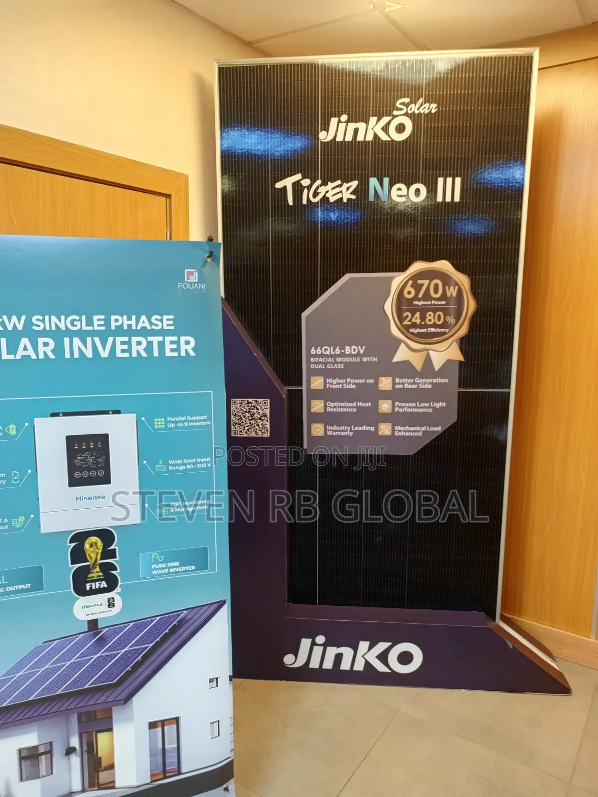 Jinko Solar N-Type Bifacial Solar Panel | 650w–670w