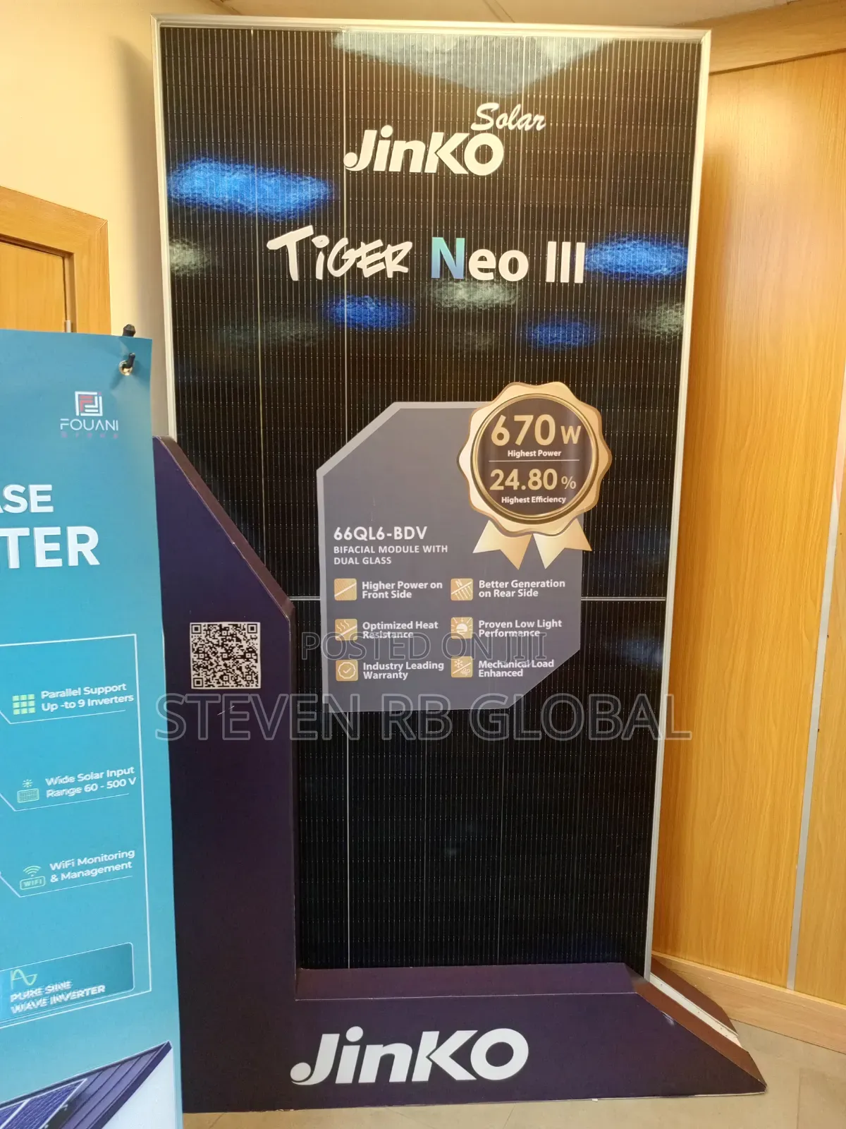 Jinko Solar N-Type Bifacial Solar Panel | 650w–670w