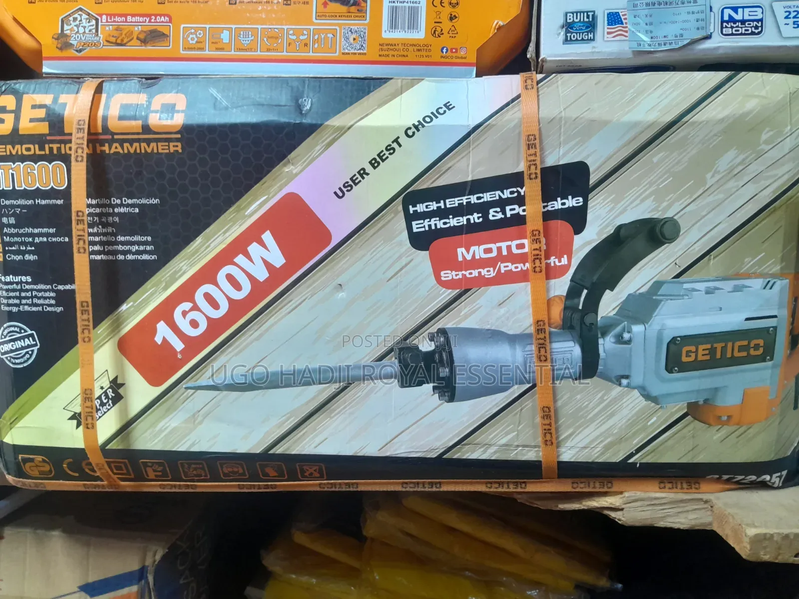 Brand New Getico 1600W Electric Demolition Hammer /Jack Hammer Breaker