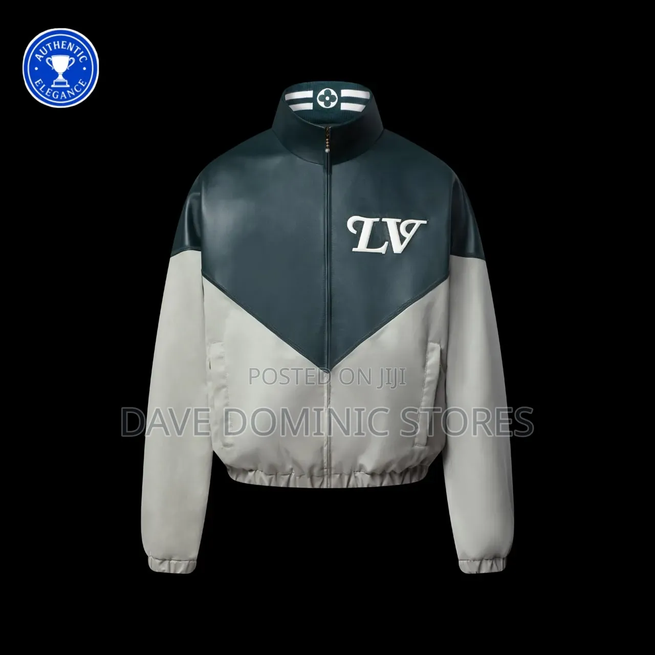 Louis Vuitton Leather Turtleneck Jacket Now Available in Store.