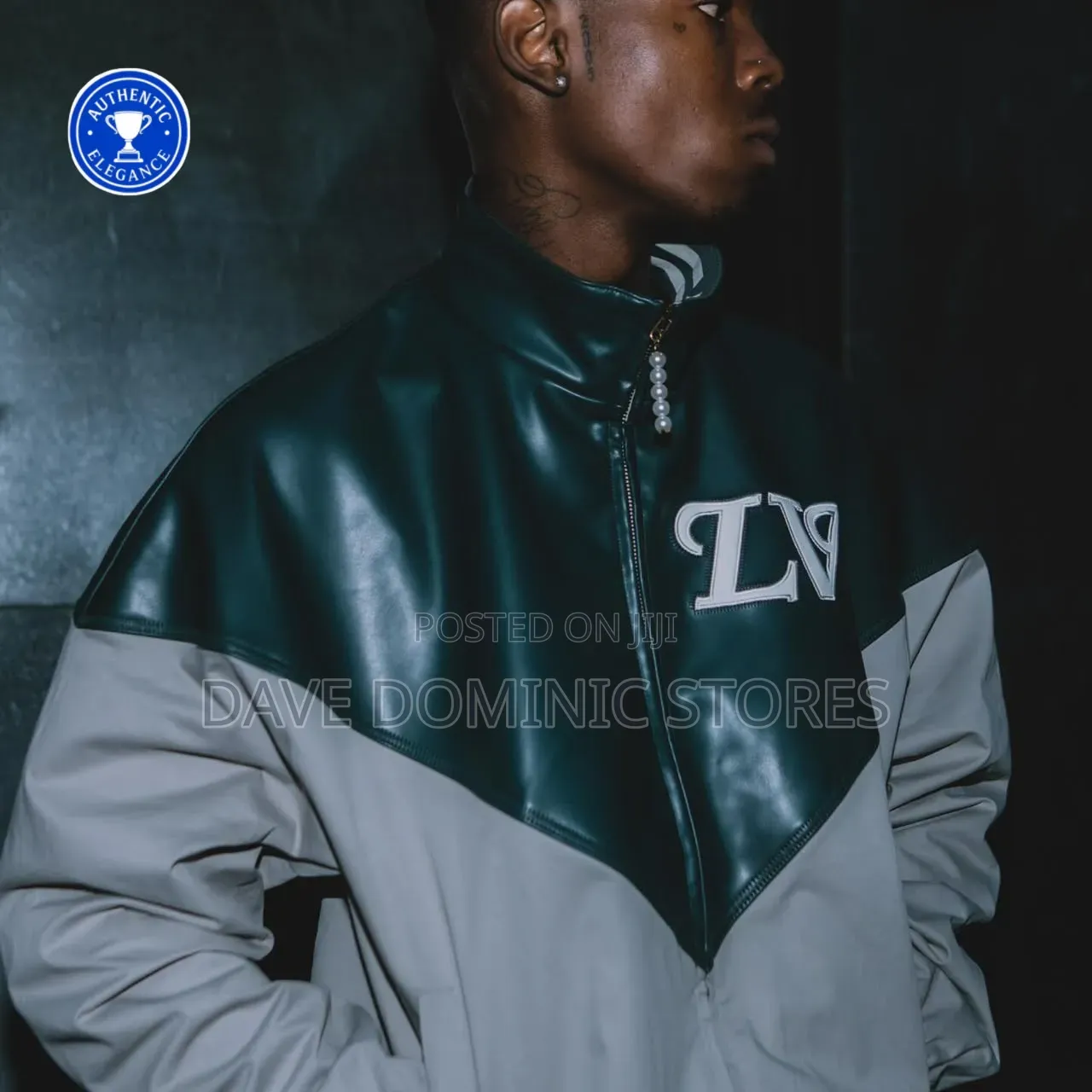 Louis Vuitton Leather Turtleneck Jacket Now Available in Store.