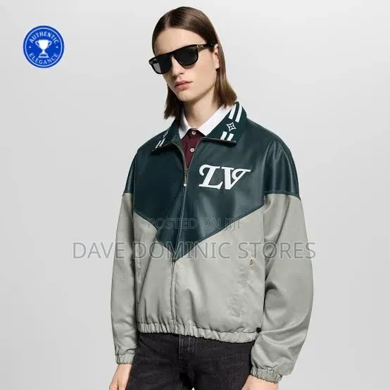 Louis Vuitton Leather Turtleneck Jacket Now Available in Store.