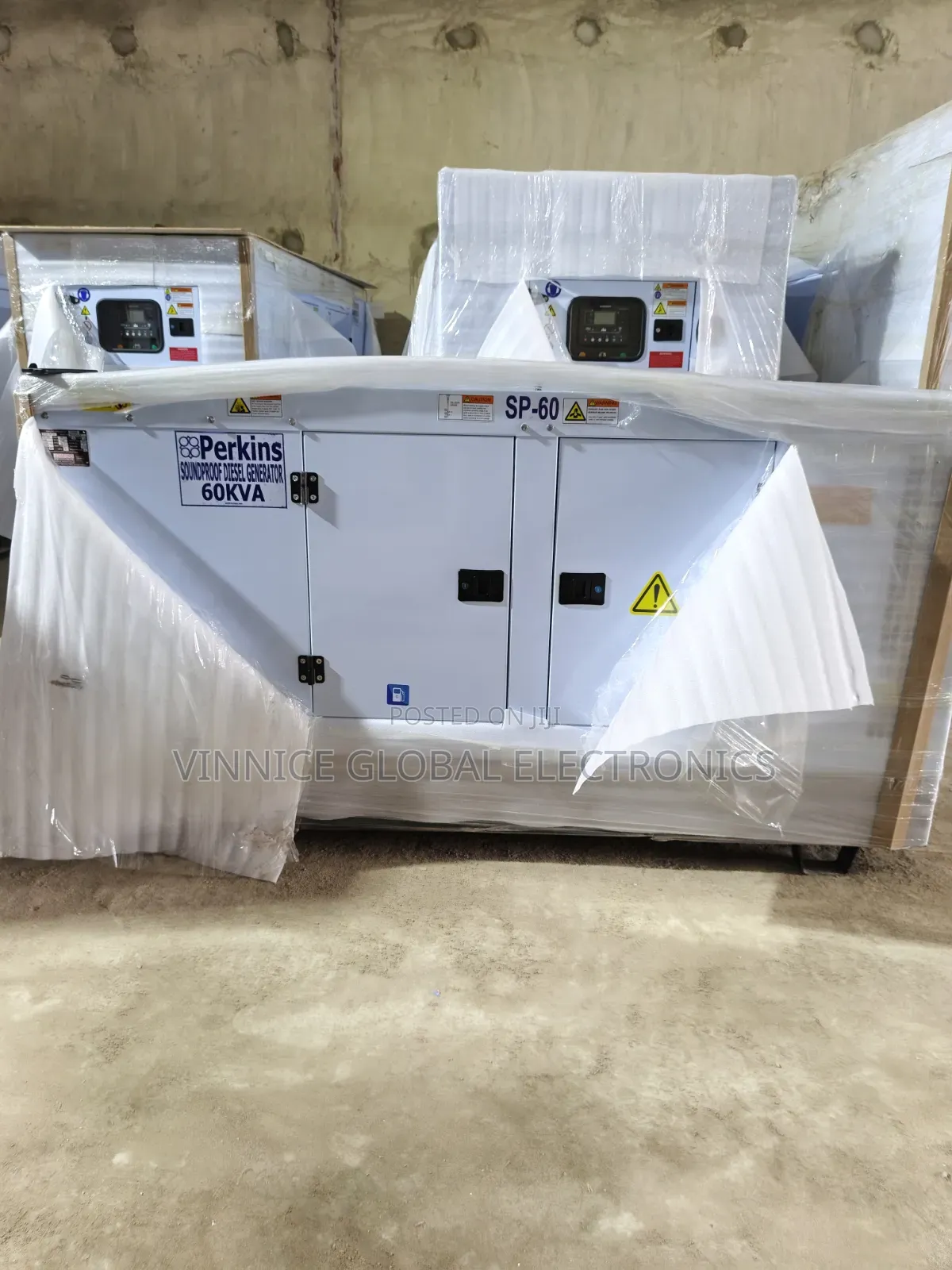 Brand New 60kva Perkins Soundproof Generator 5 Years Warranty Copper