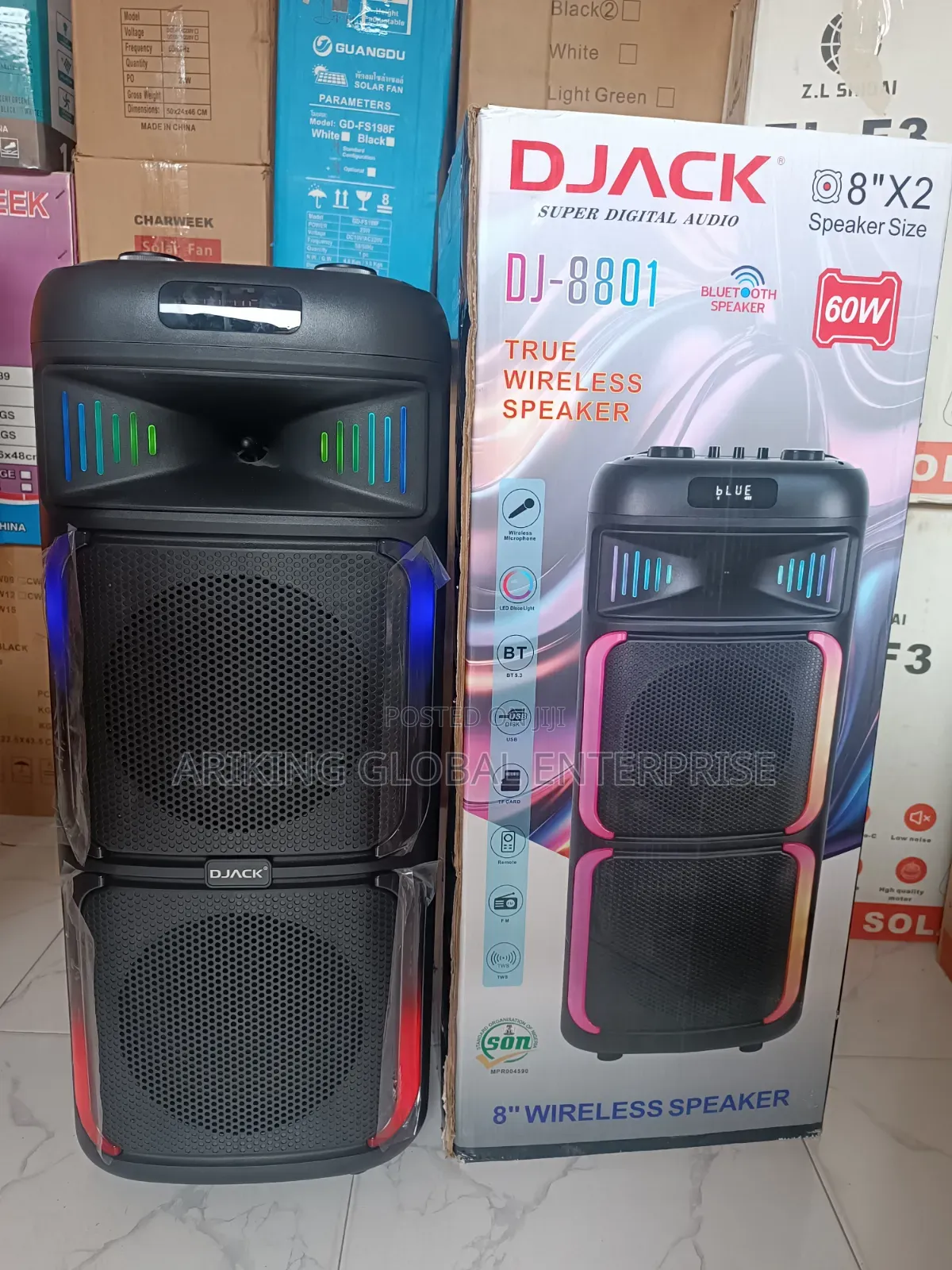  DJACK DJ-8001 60W Bluetooth Party Speaker