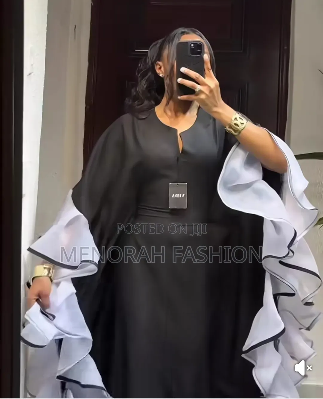 Luxury Single Flared Bubu With Inner Belt
