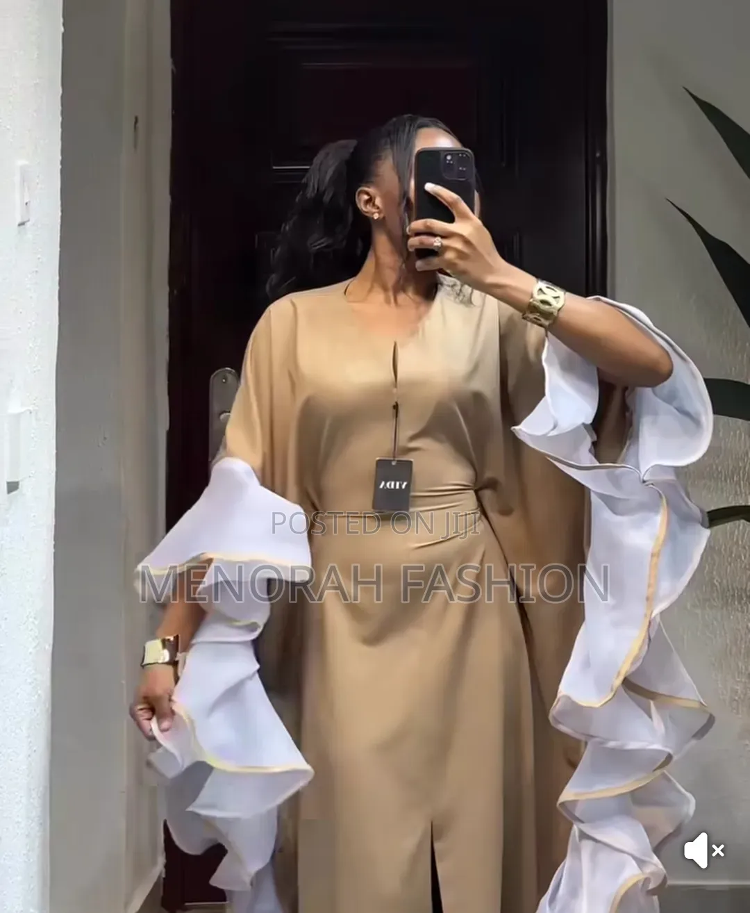 Luxury Single Flared Bubu With Inner Belt