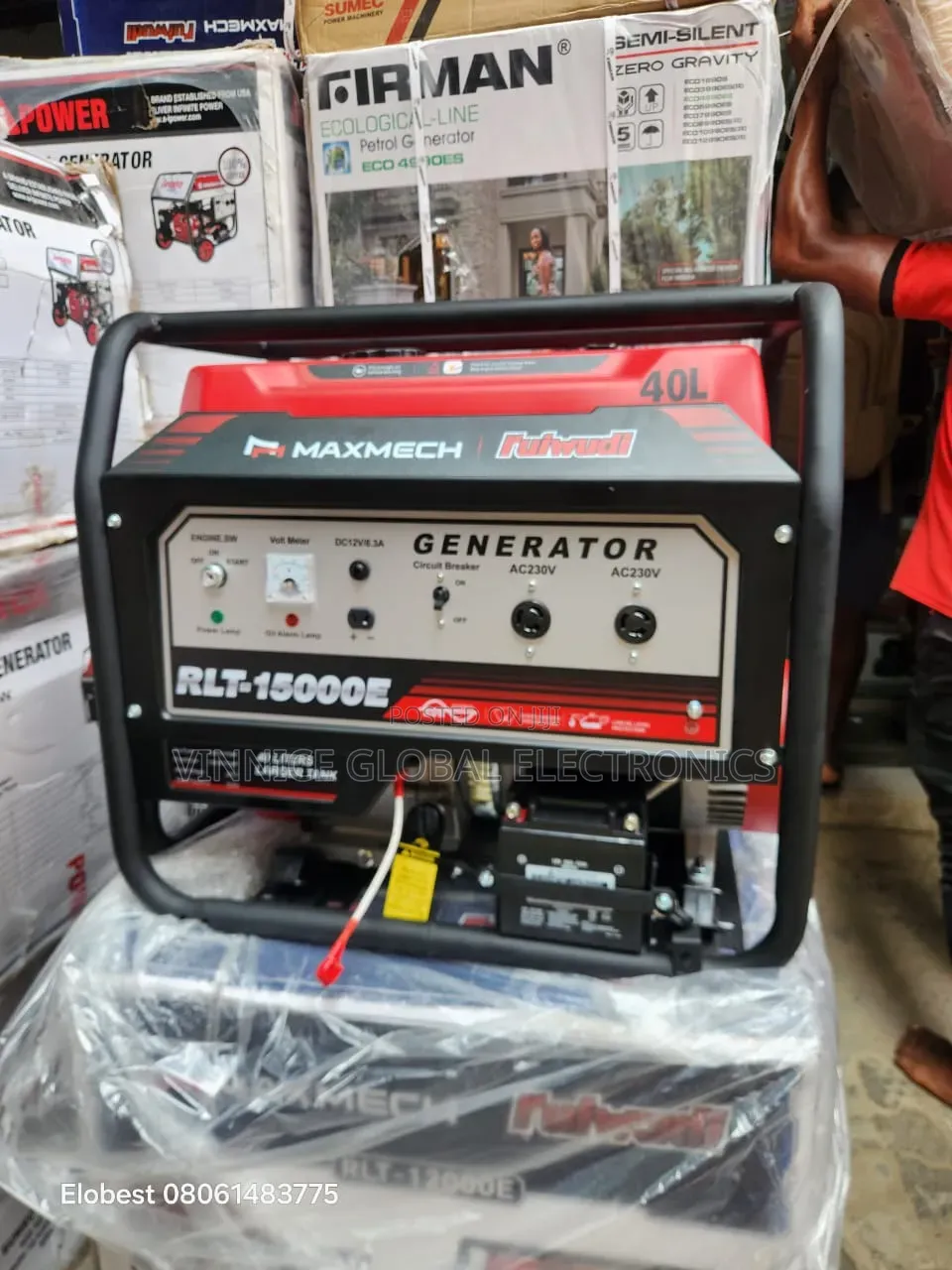 15kva Maxmech Petrol Generator With 100% Pure Copper Wire Key Start