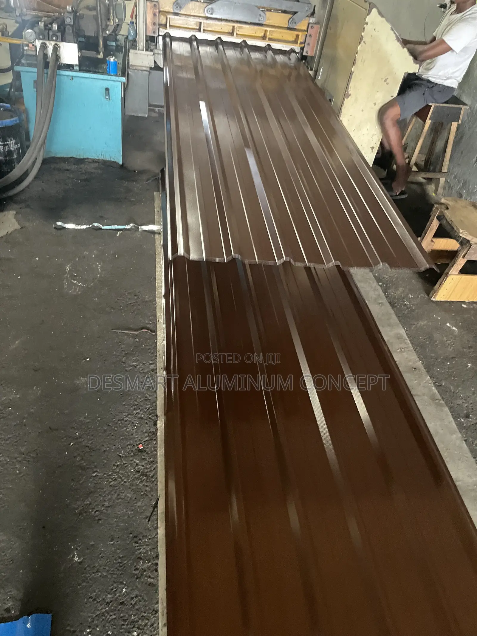 Desmart Aluminum Premium Quality Roofing/Brown Color /0.50