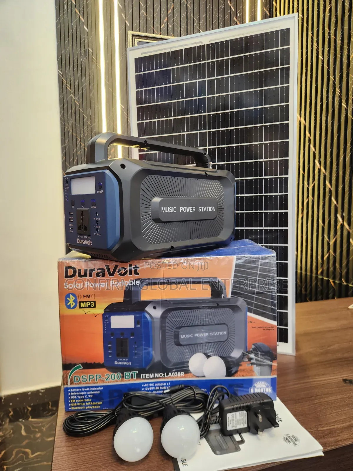 Powerful 200w All in One Solar System With Bluetooth Speaker