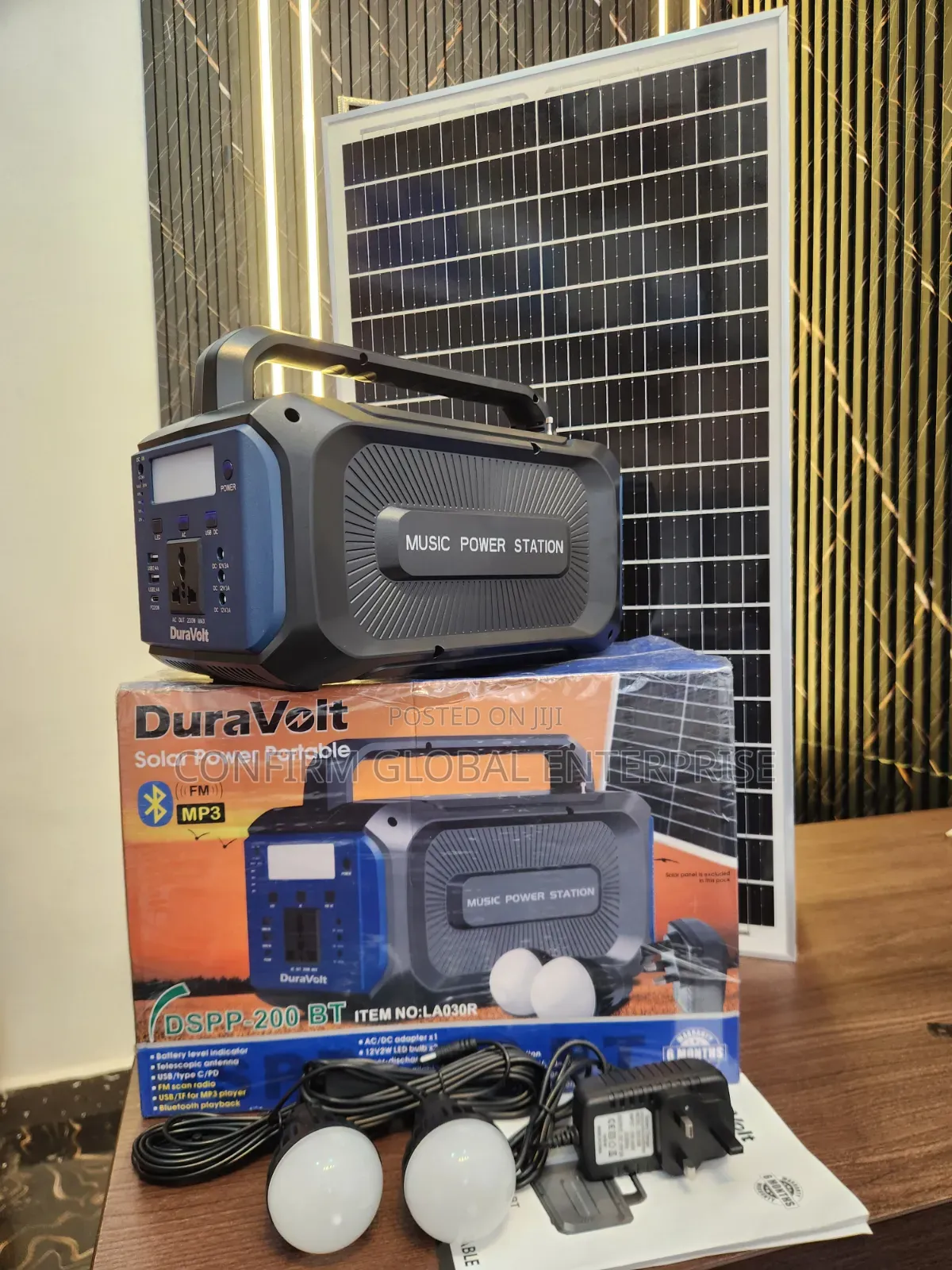 Powerful 200w All in One Solar System With Bluetooth Speaker